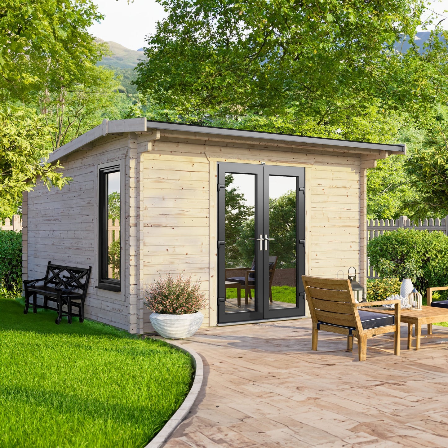 Apex Log Cabin - 44mm