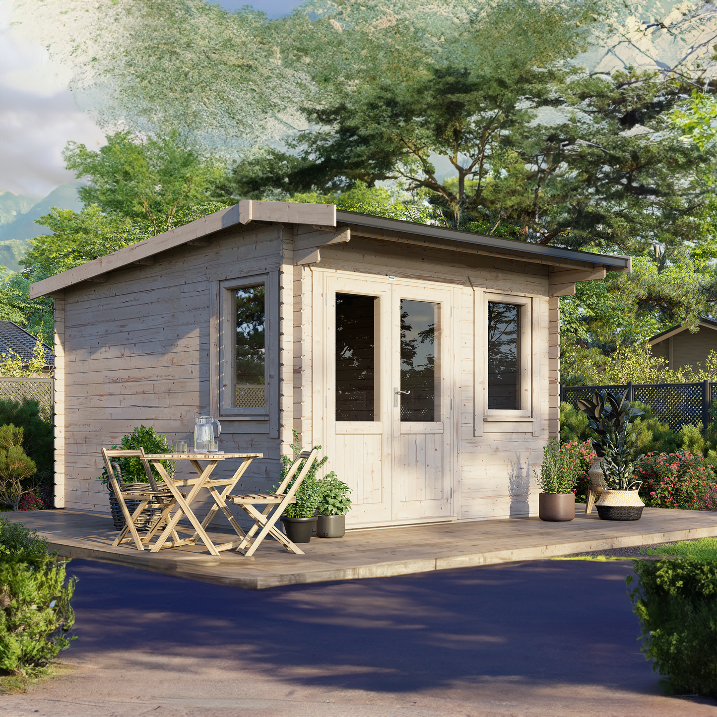 Apex Classic Log Cabin - 44mm