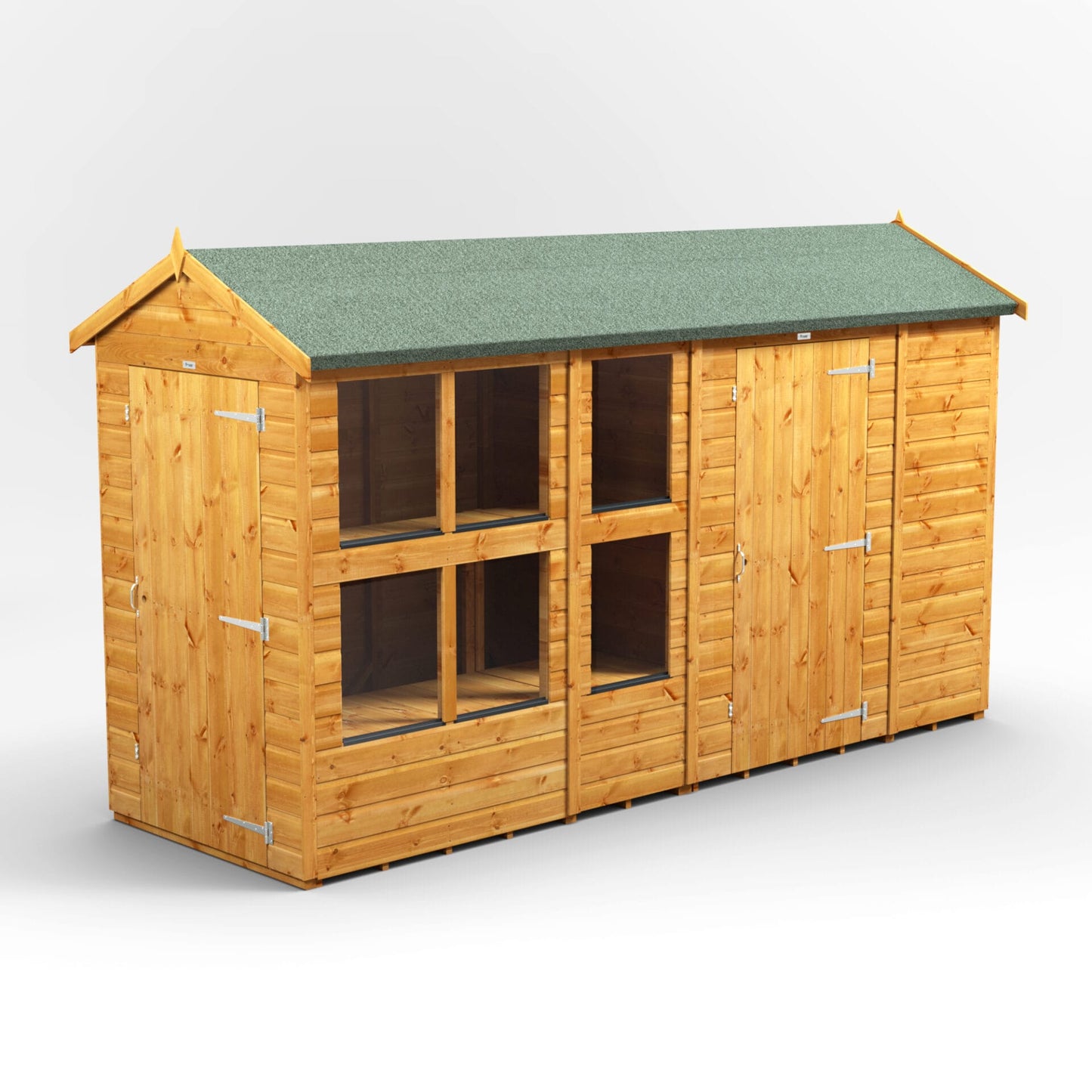 Kombi-Holz-Gewächshaus mit Satteldach