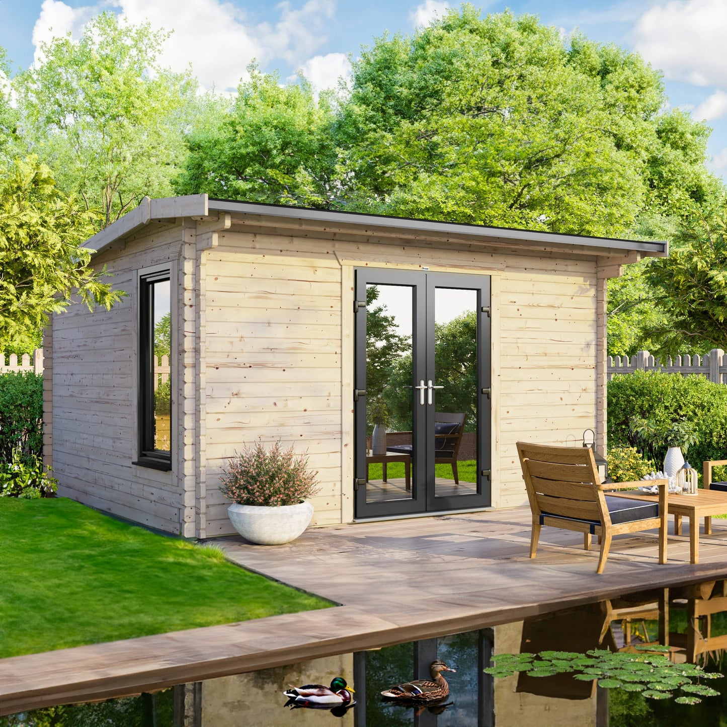 Apex Log Cabin - 44mm
