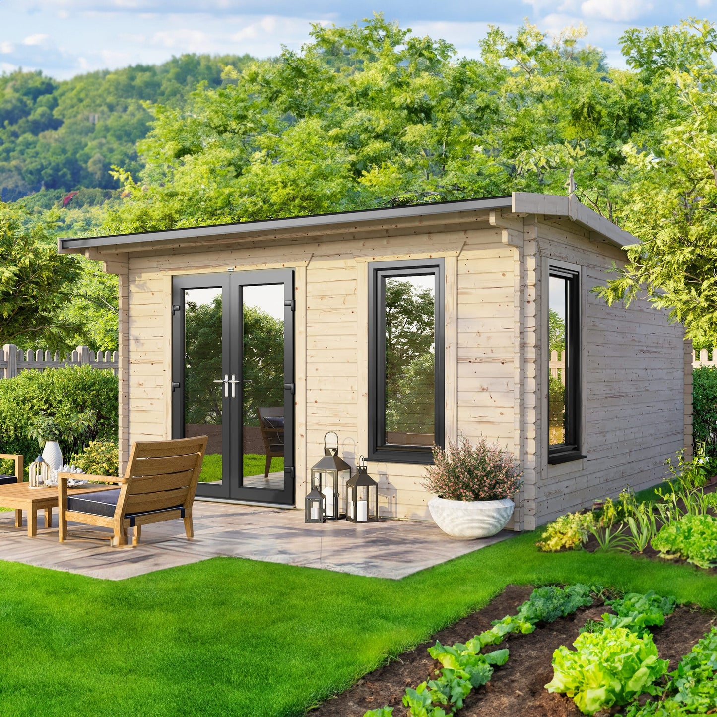 Apex Log Cabin - 44mm