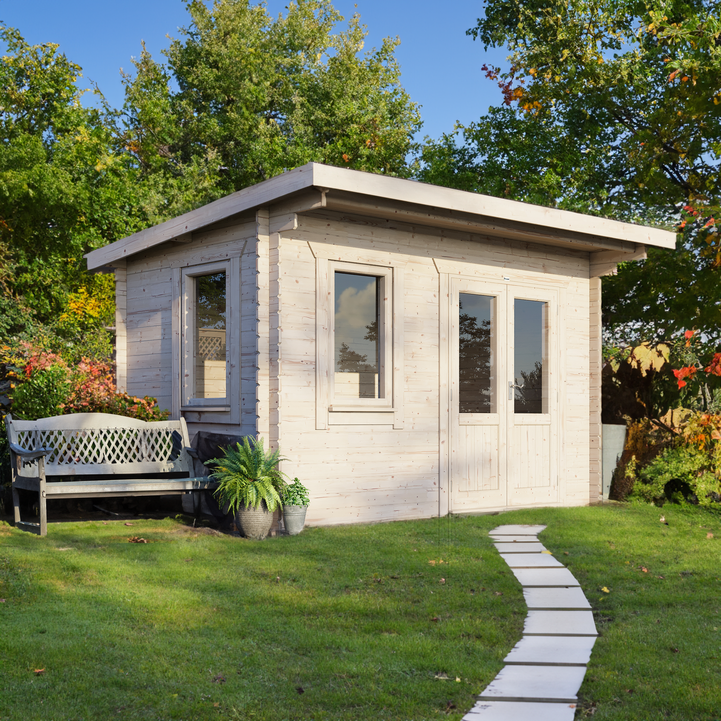 Pent Classic Log Cabin - 44mm
