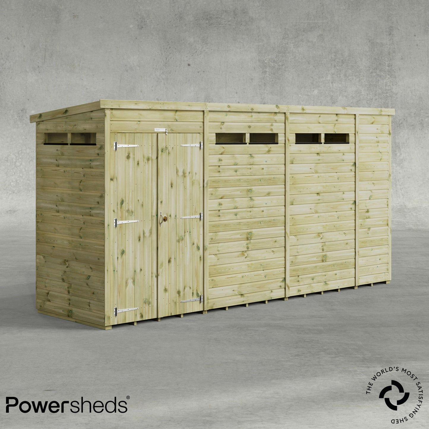 Premium Pent Security Shed