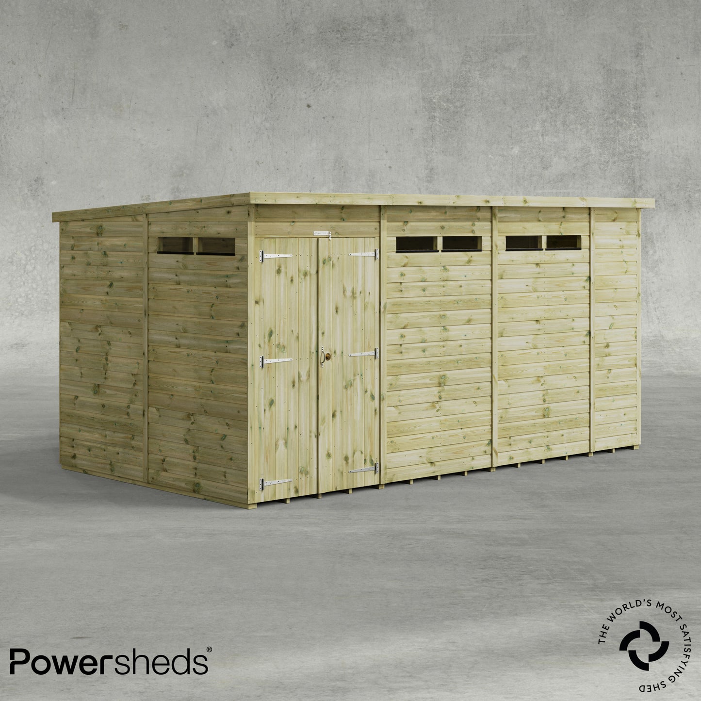 Premium Pent Security Shed