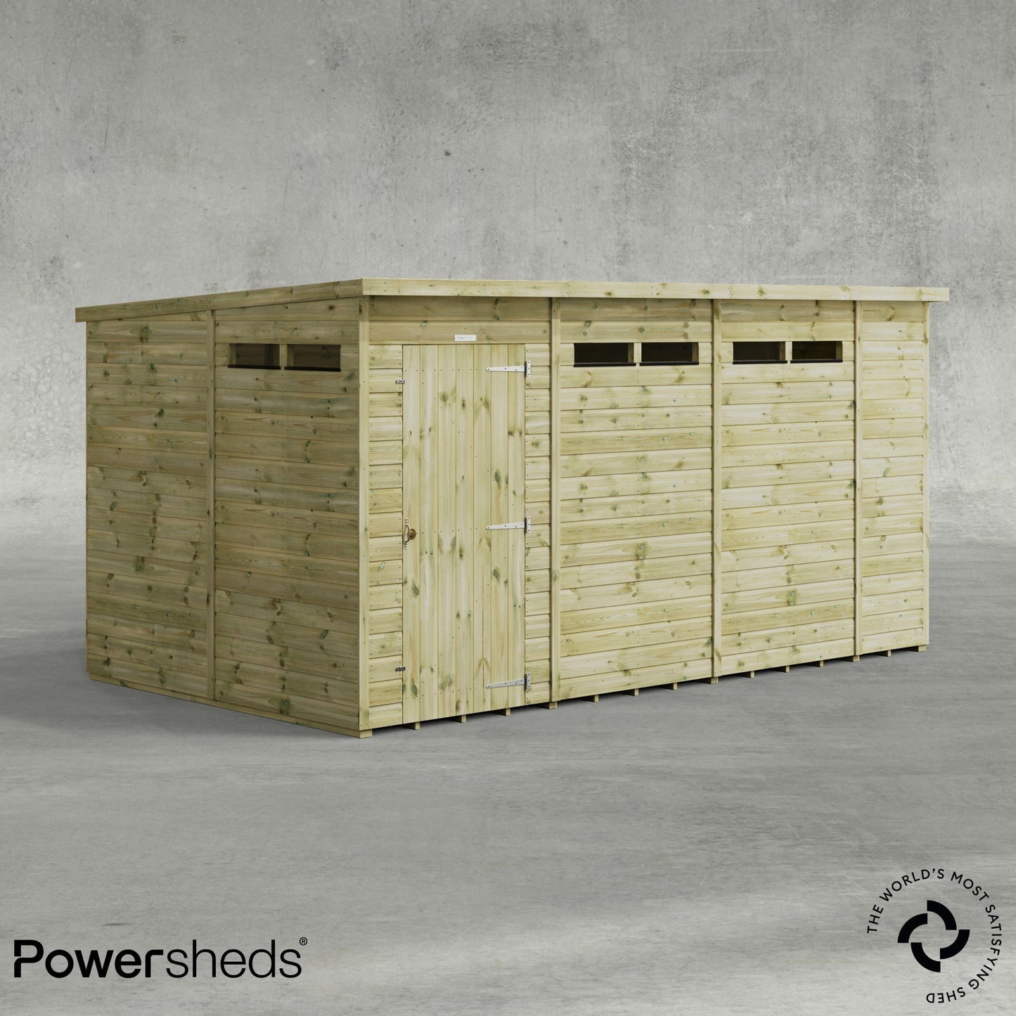 Premium Pent Security Shed