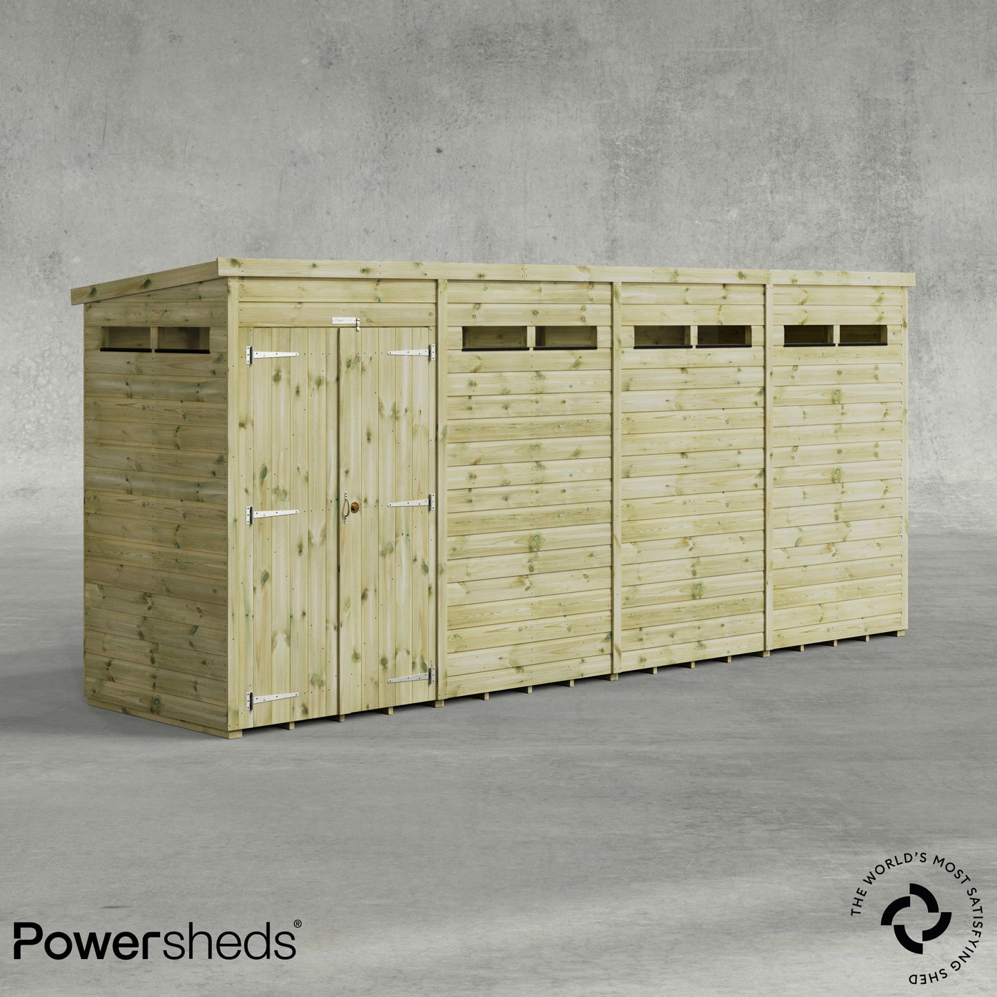 Premium Pent Security Shed
