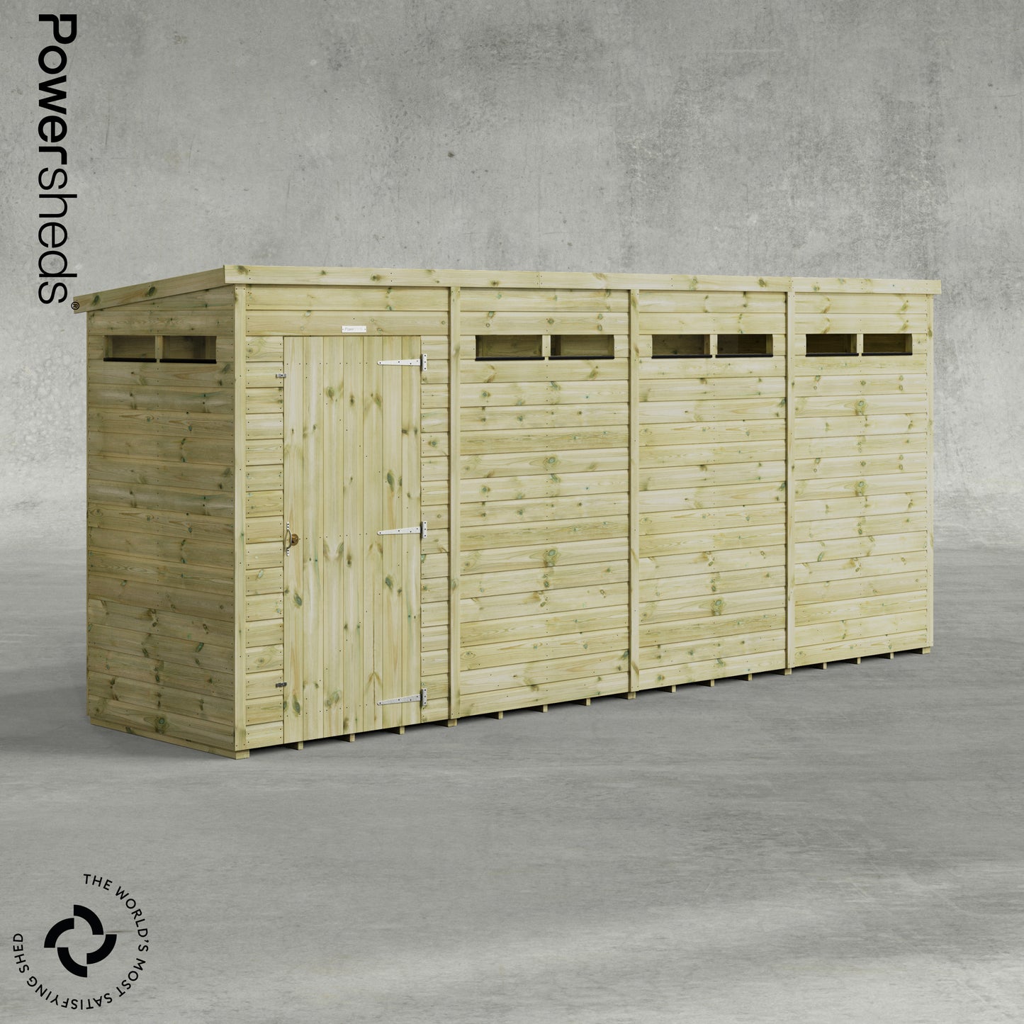 Premium Pent Security Shed