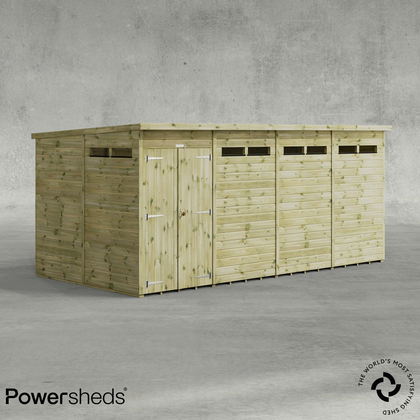 Premium Pent Security Shed