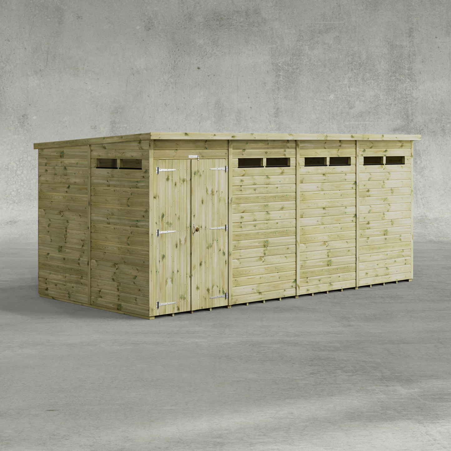 Premium Pent Security Shed