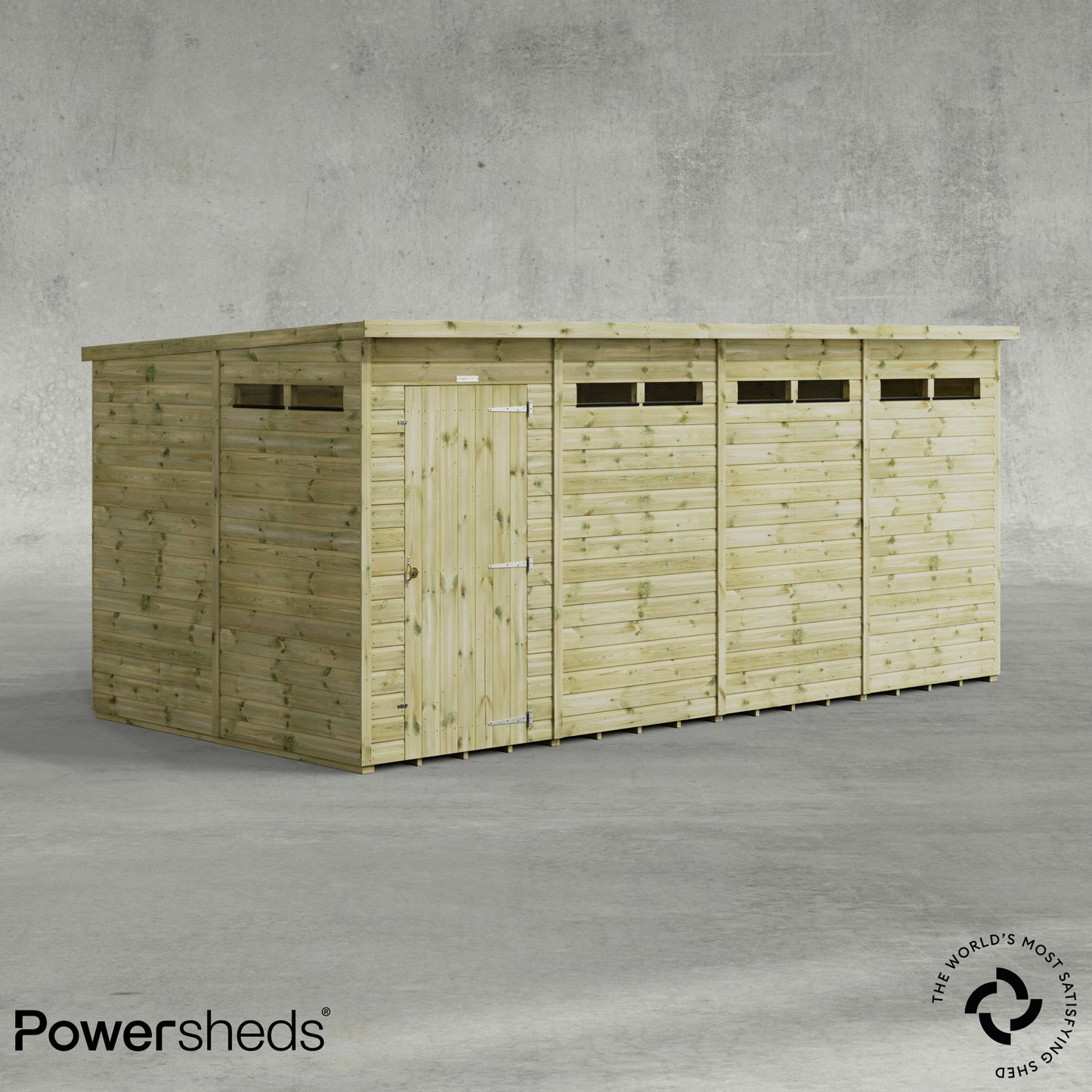 Premium Pent Security Shed