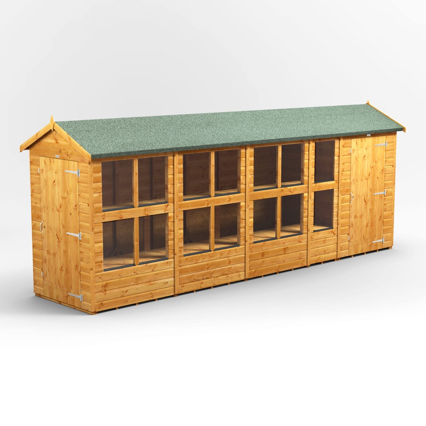Kombi-Holz-Gewächshaus mit Satteldach