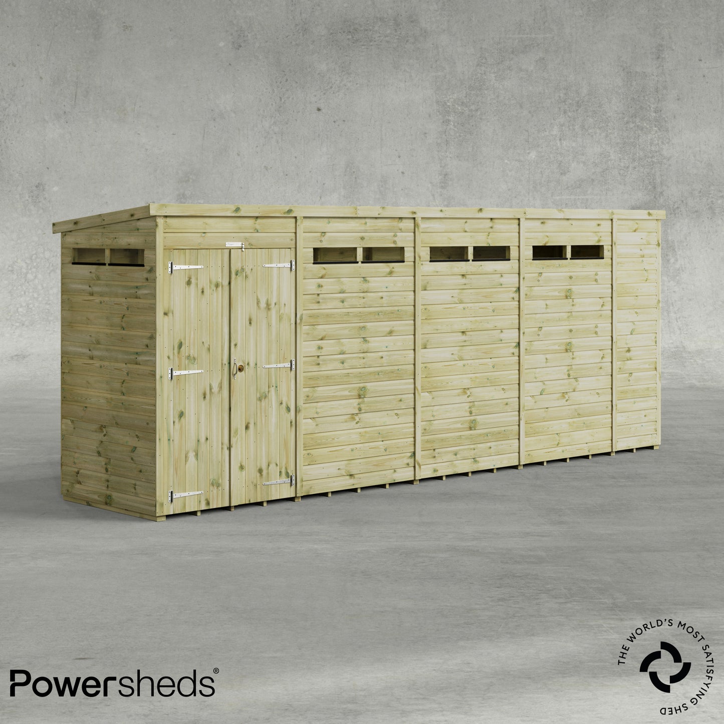 Premium Pent Security Shed