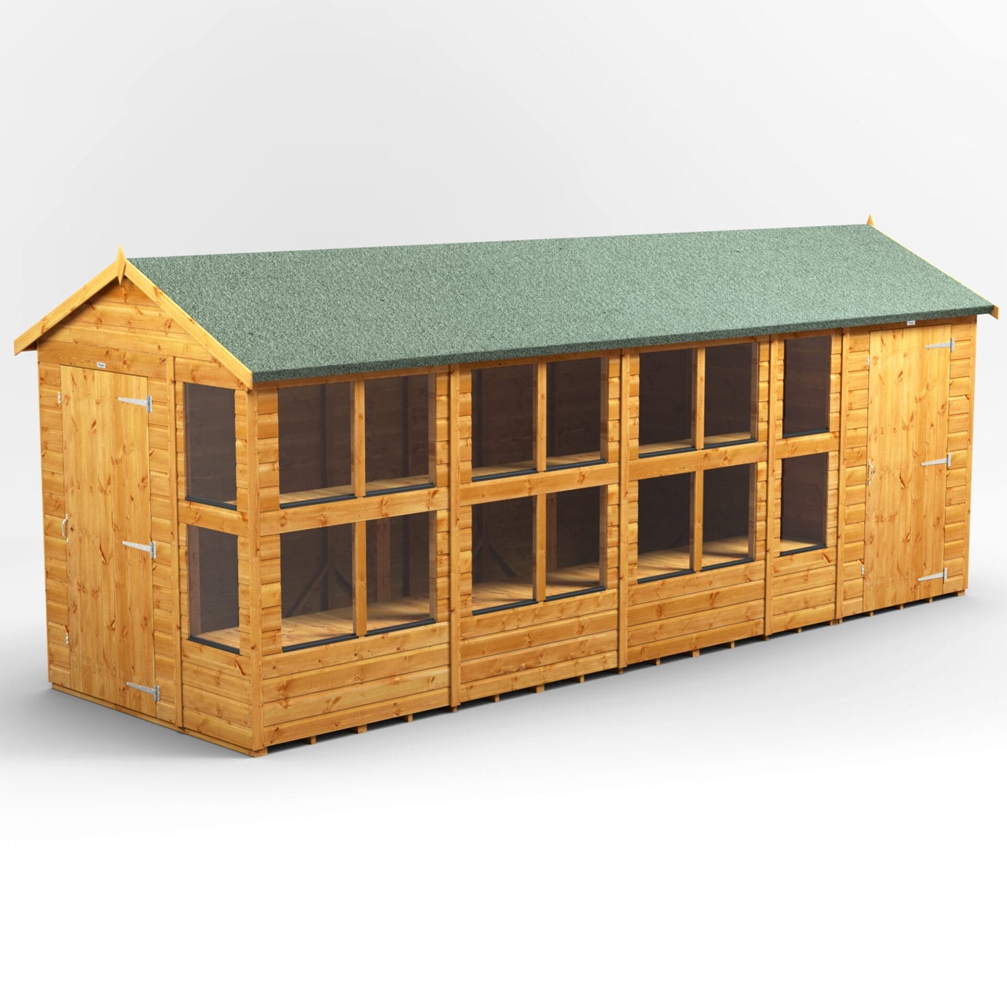 Kombi-Holz-Gewächshaus mit Satteldach