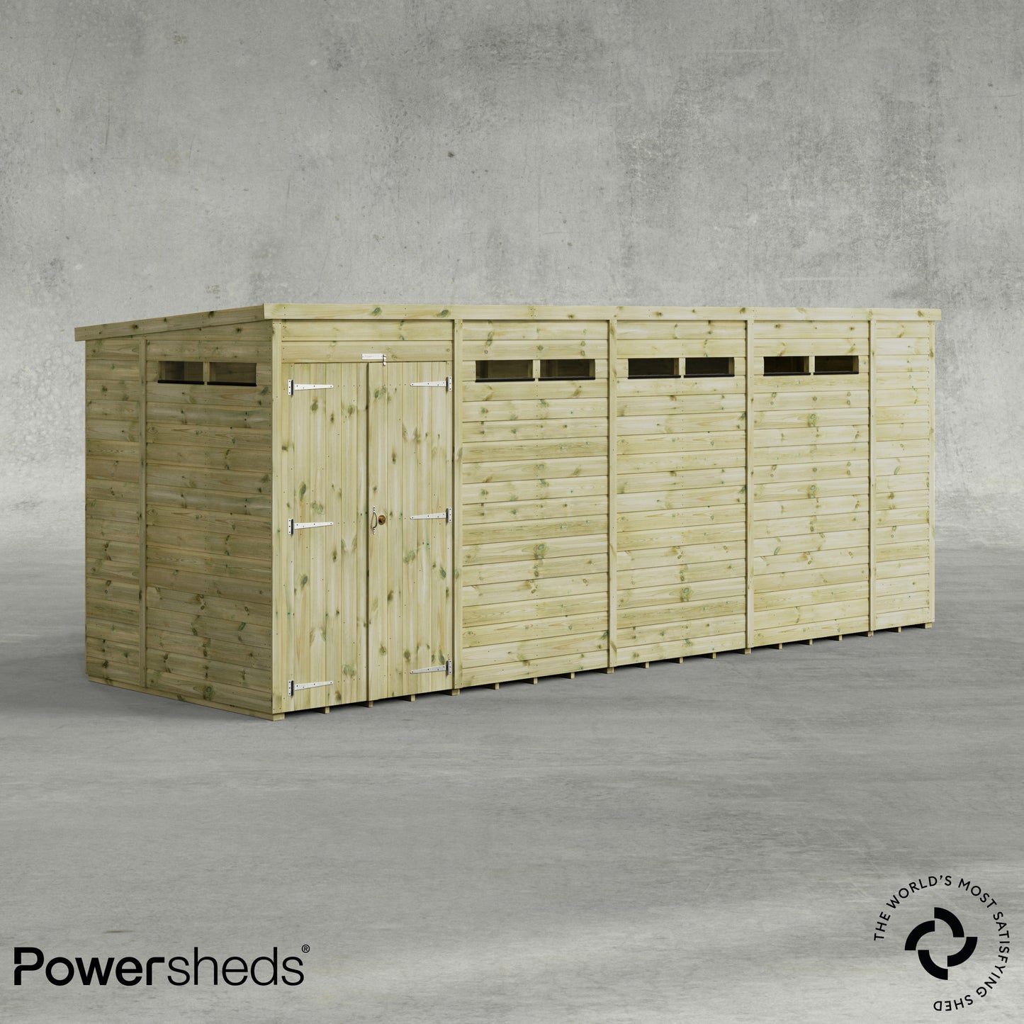 Premium Pent Security Shed