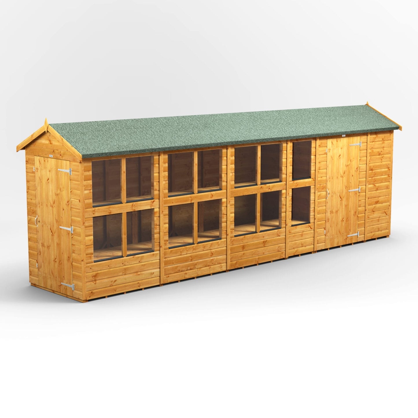 Kombi-Holz-Gewächshaus mit Satteldach