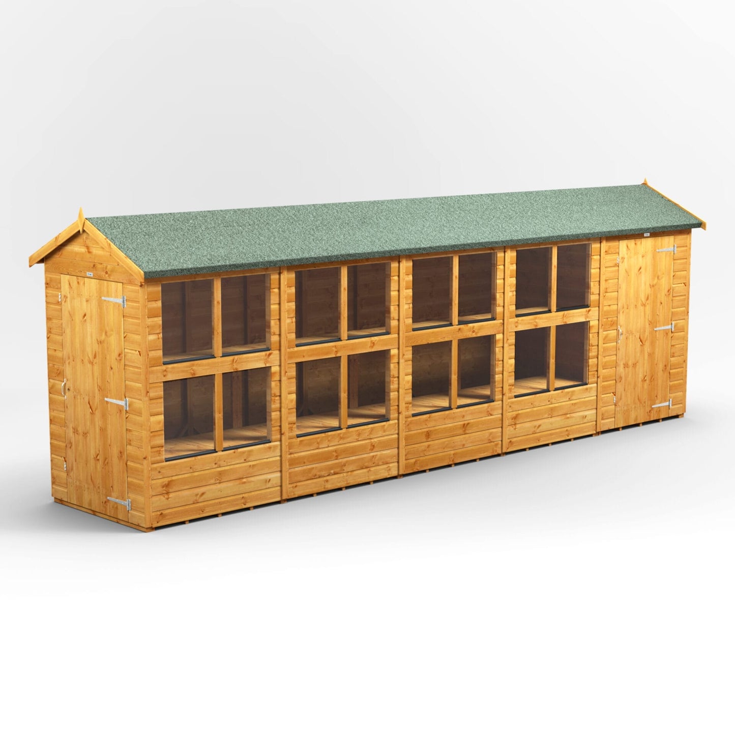 Kombi-Holz-Gewächshaus mit Satteldach