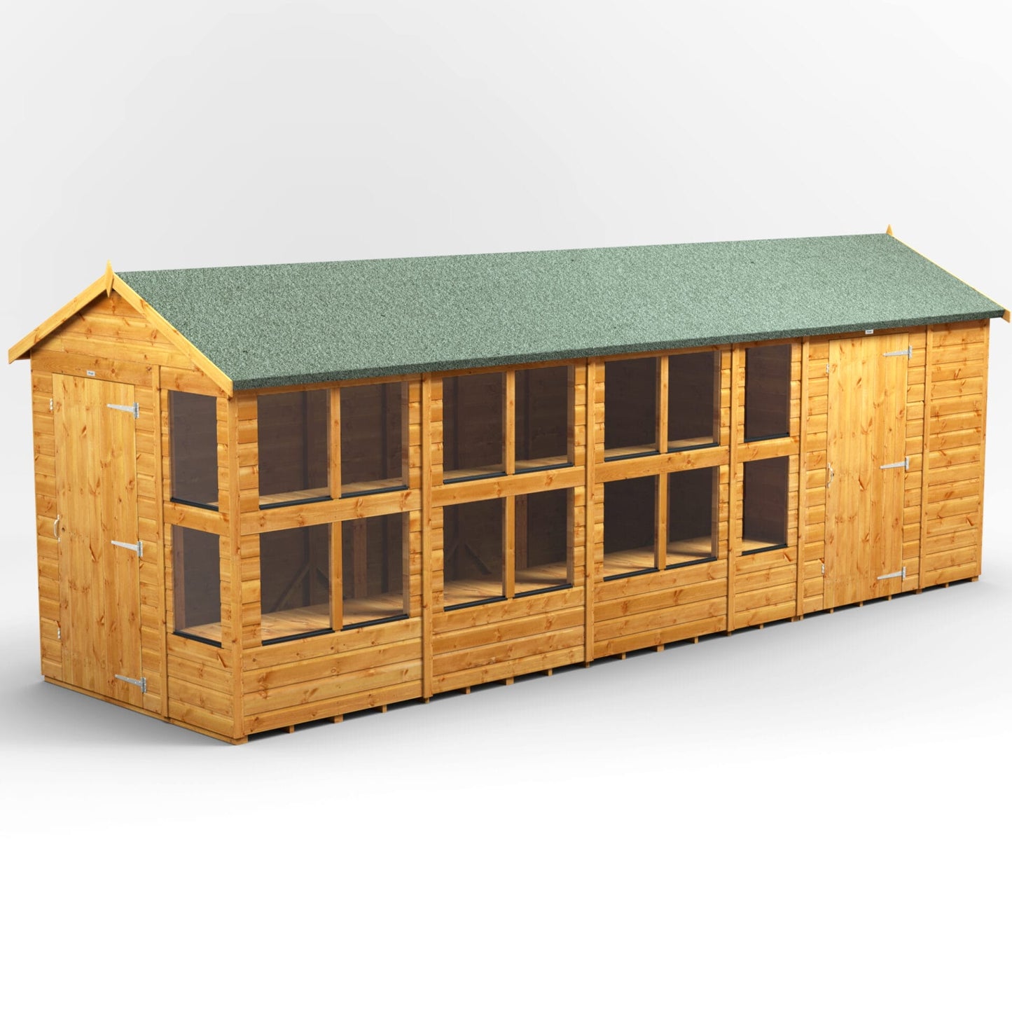 Kombi-Holz-Gewächshaus mit Satteldach