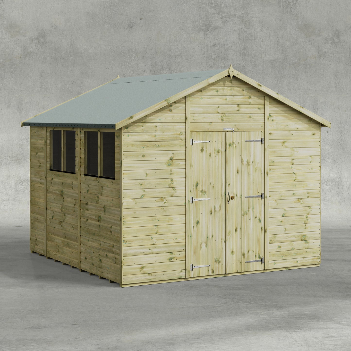 Premium Gartenhaus mit Satteldach