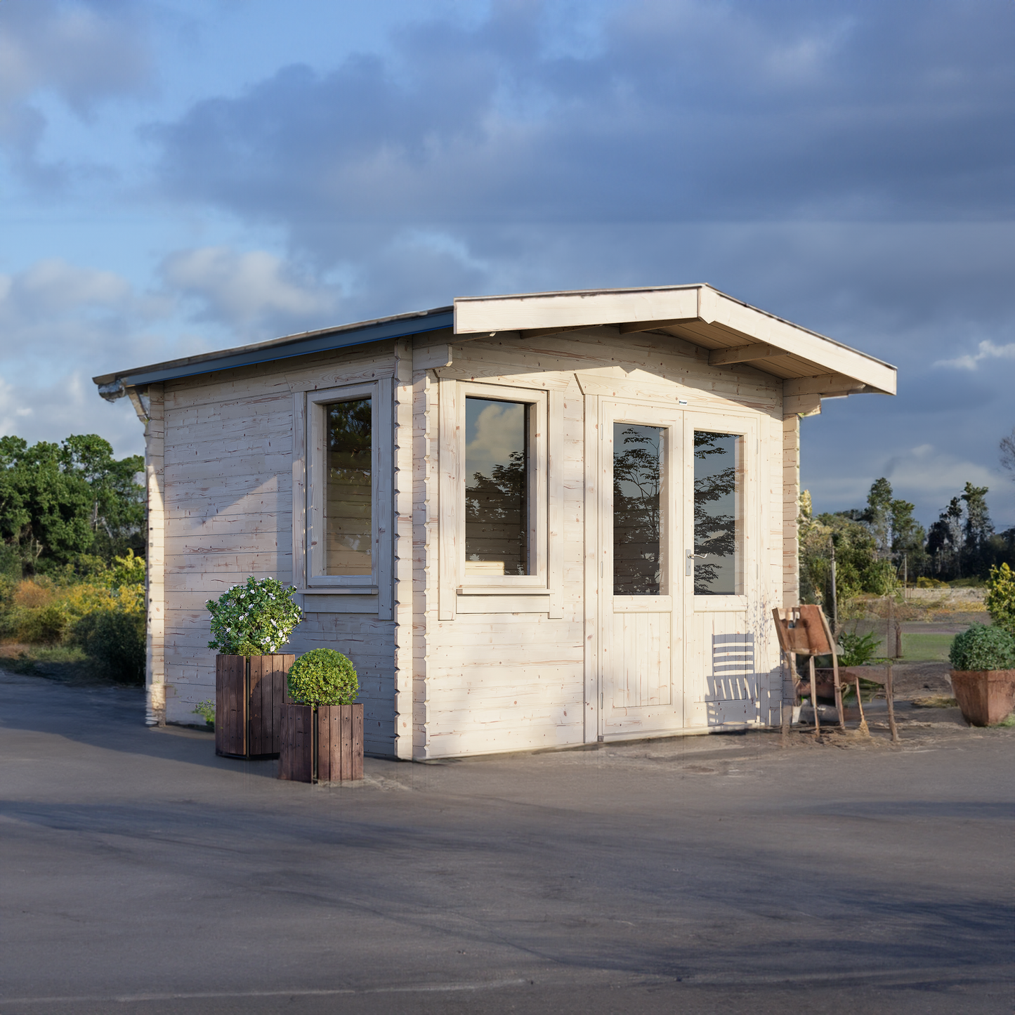 Classic Chalet Blockhütte - 44 mm