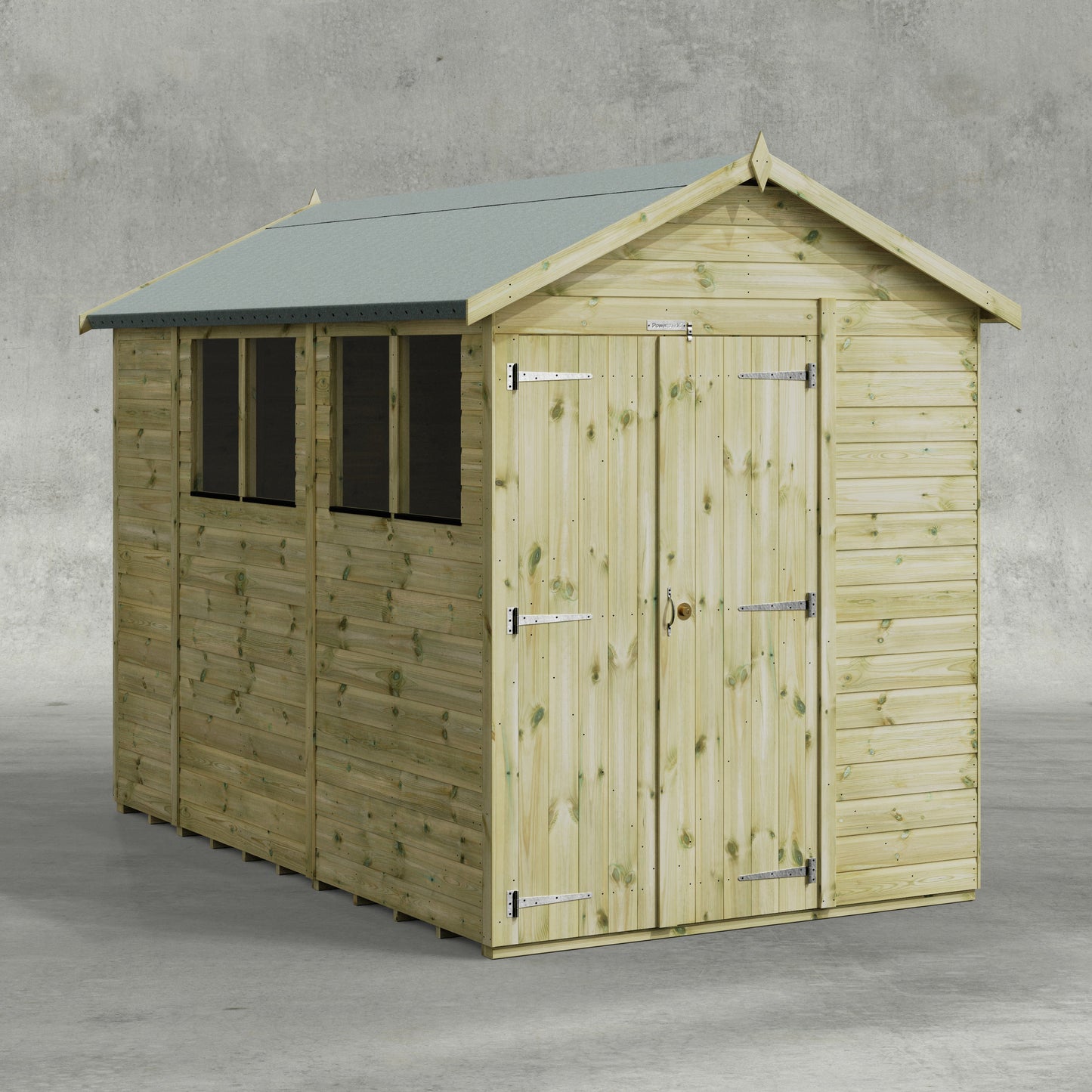 Premium Gartenhaus mit Satteldach