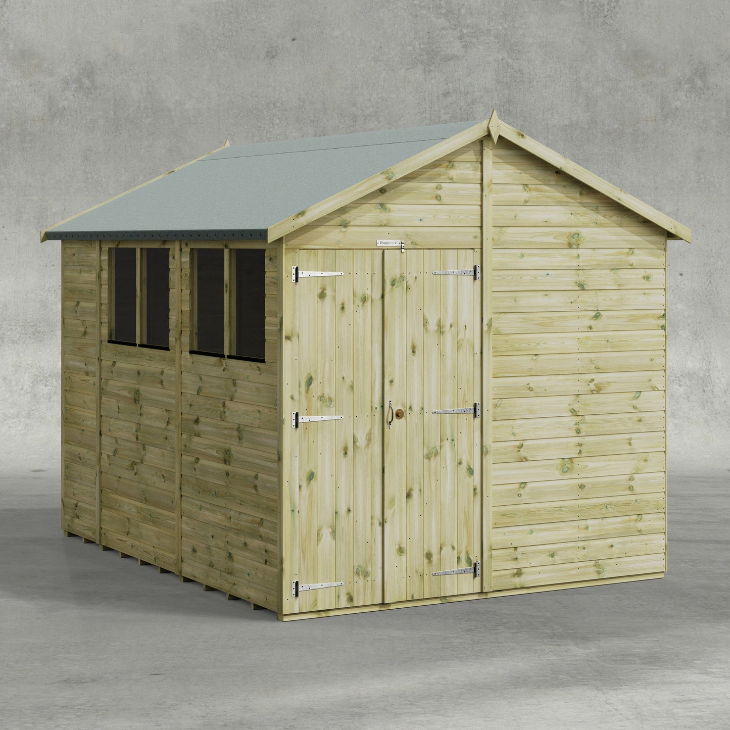 Premium Gartenhaus mit Satteldach
