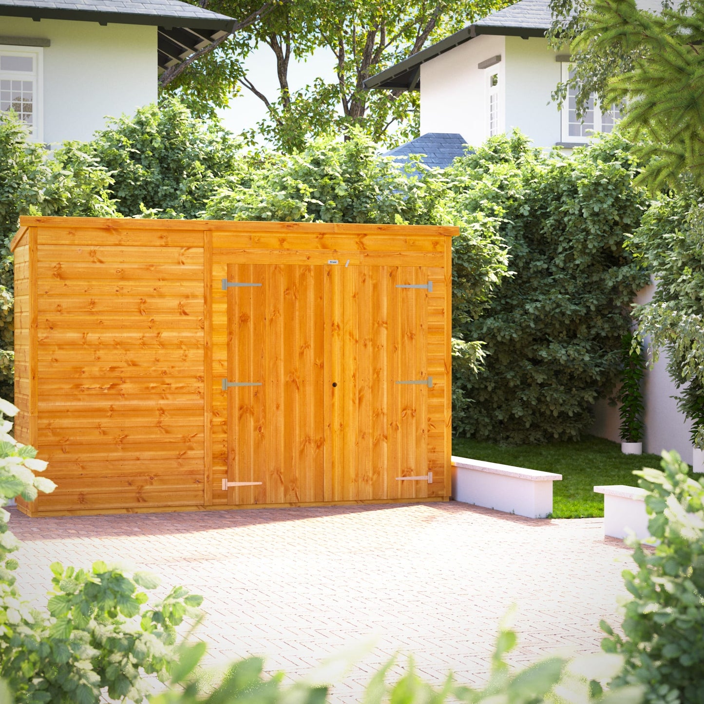 Geräteschuppen mit Pultdach