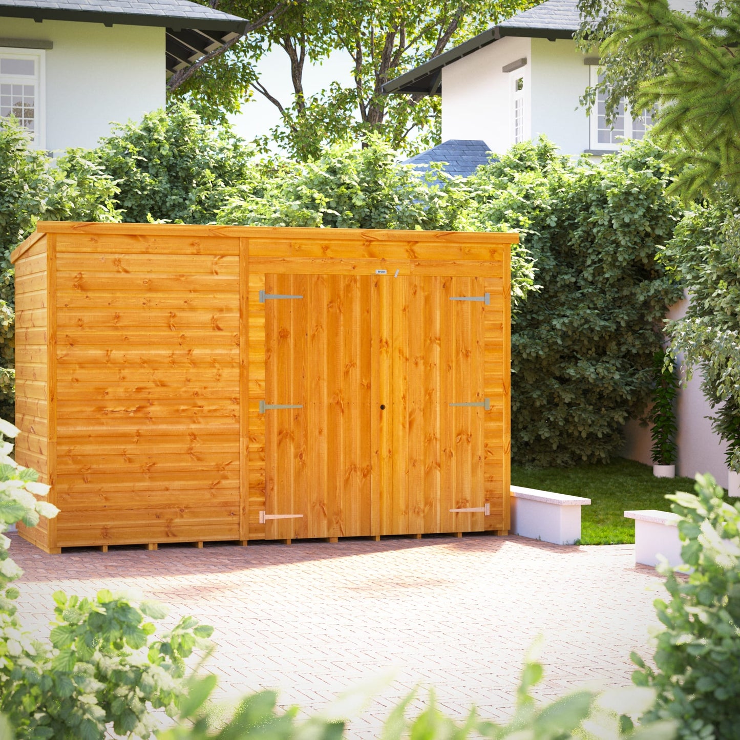Geräteschuppen mit Pultdach