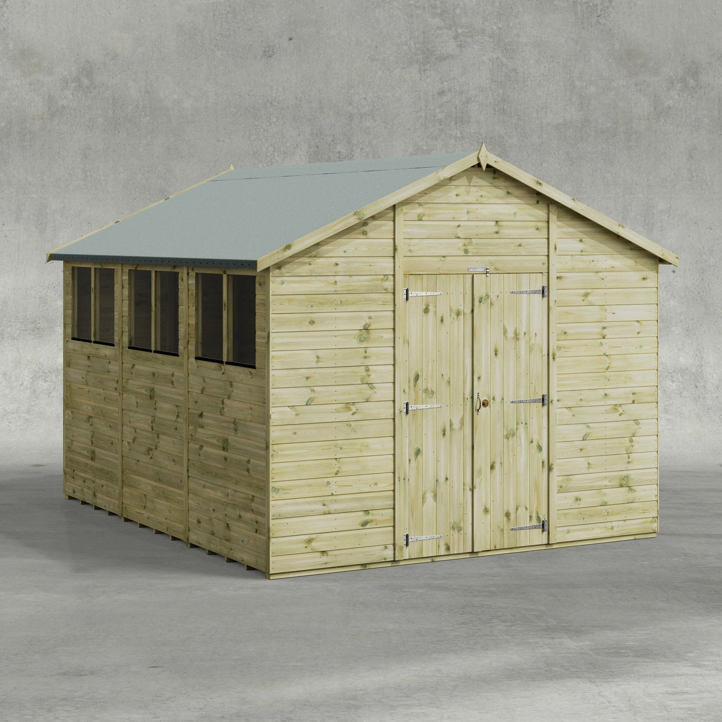 Premium Gartenhaus mit Satteldach
