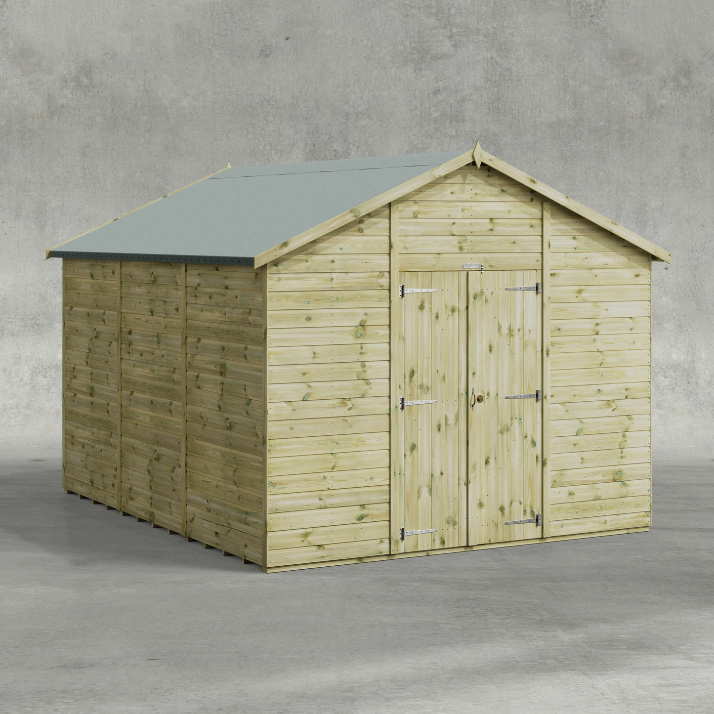 Premium Gartenhaus mit Satteldach