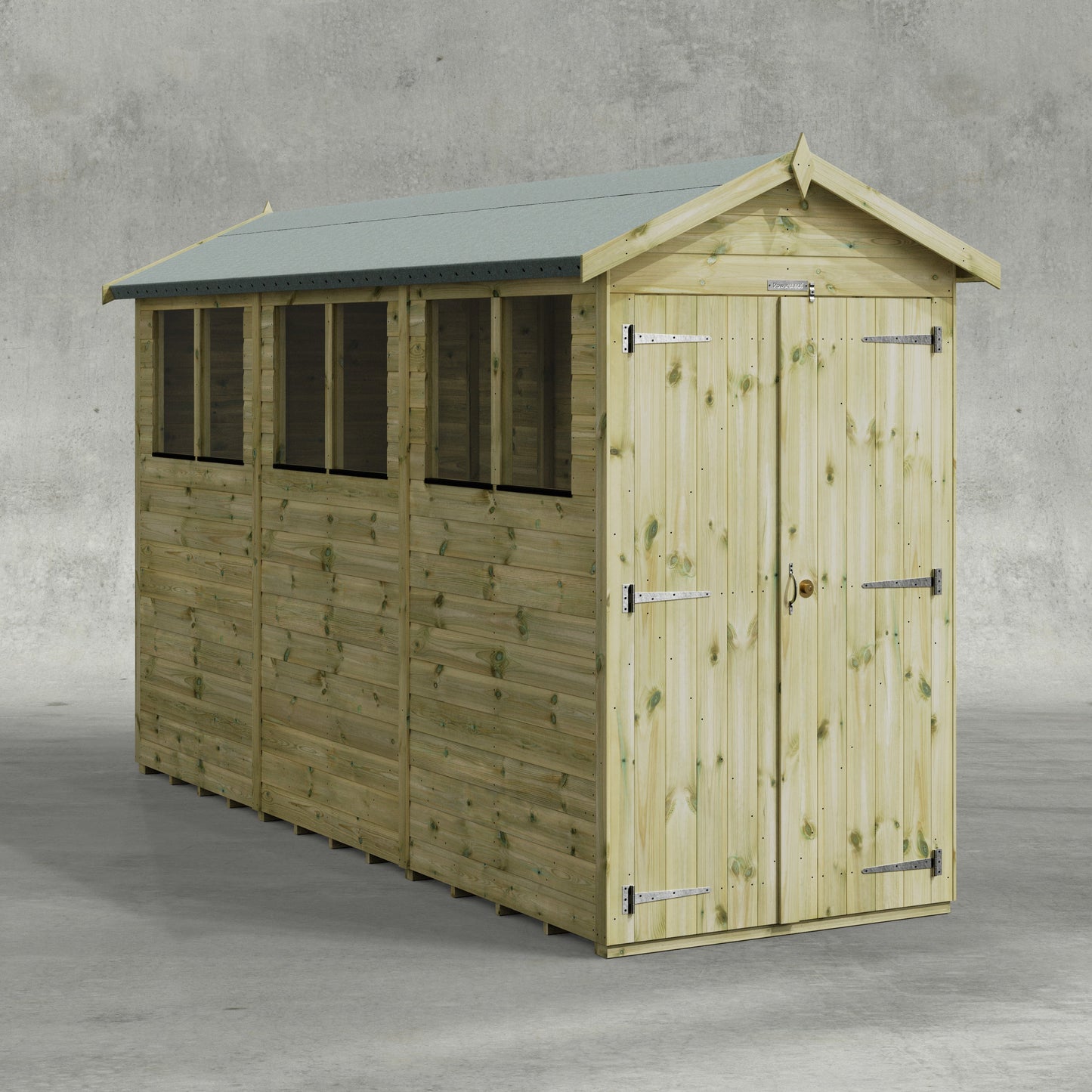 Premium Gartenhaus mit Satteldach