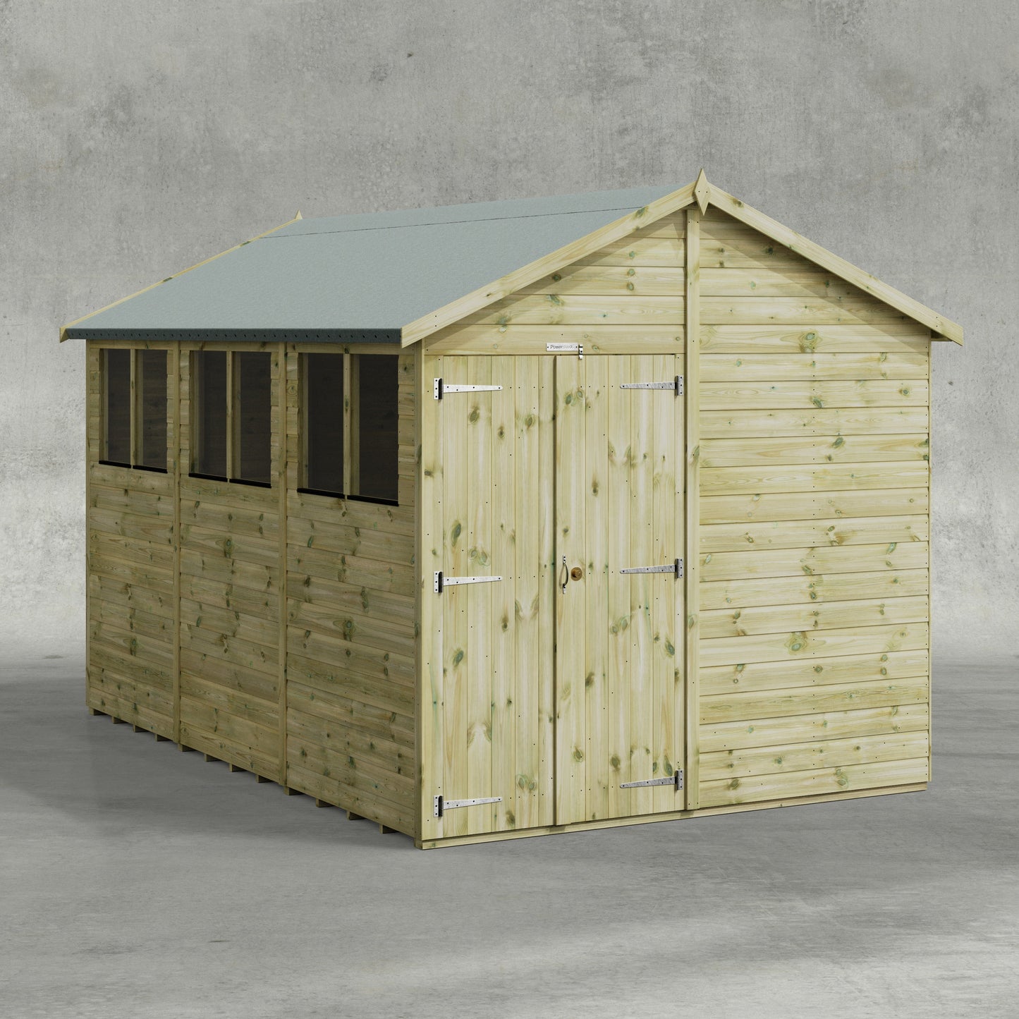 Premium Gartenhaus mit Satteldach