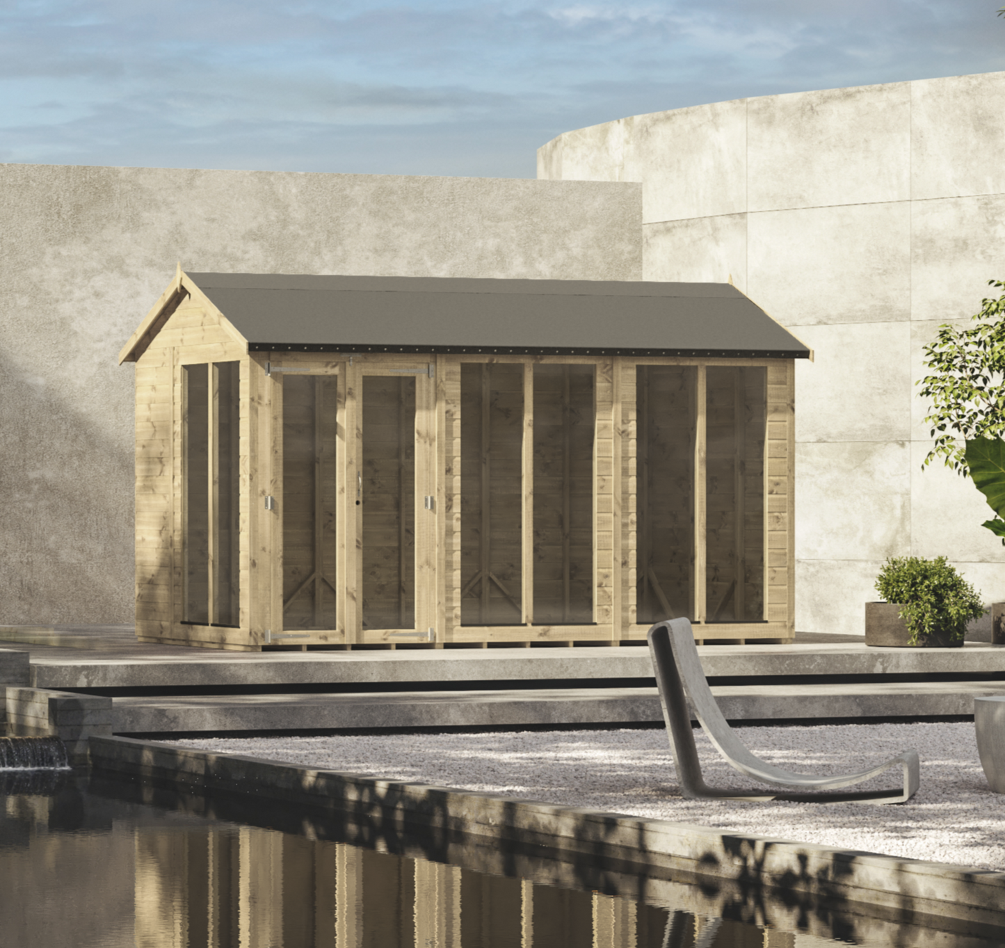 Premium Sommerhaus mit Satteldach