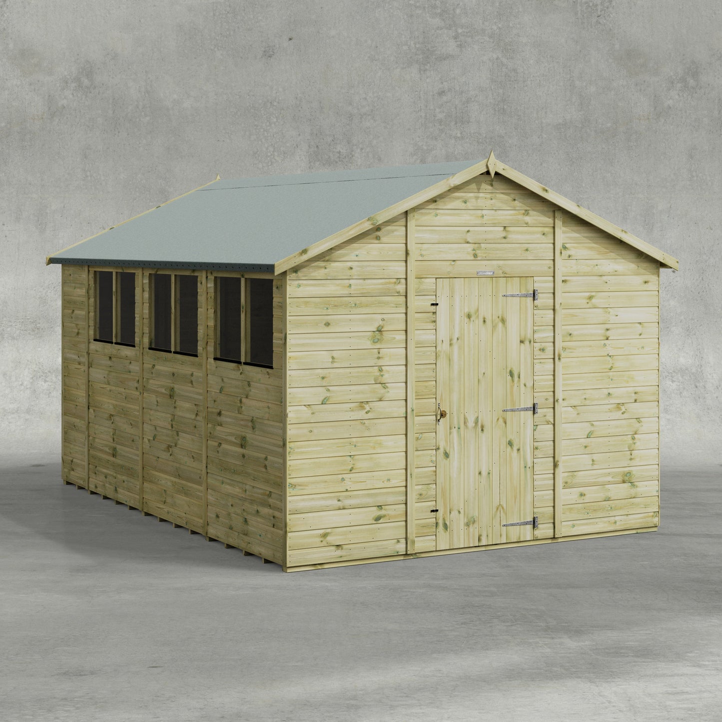 Premium Gartenhaus mit Satteldach