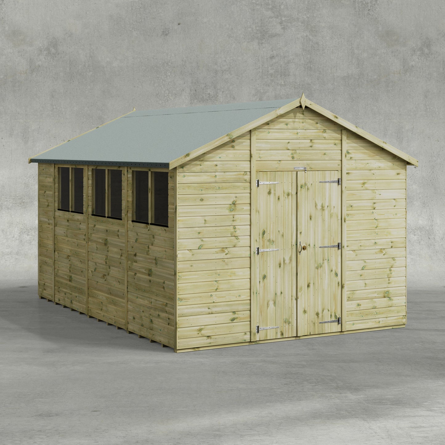 Premium Gartenhaus mit Satteldach