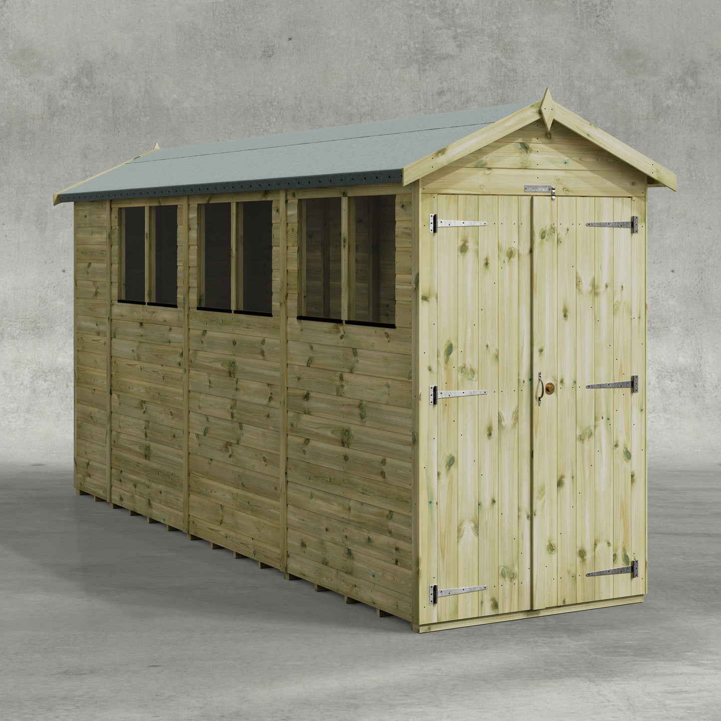 Premium Gartenhaus mit Satteldach