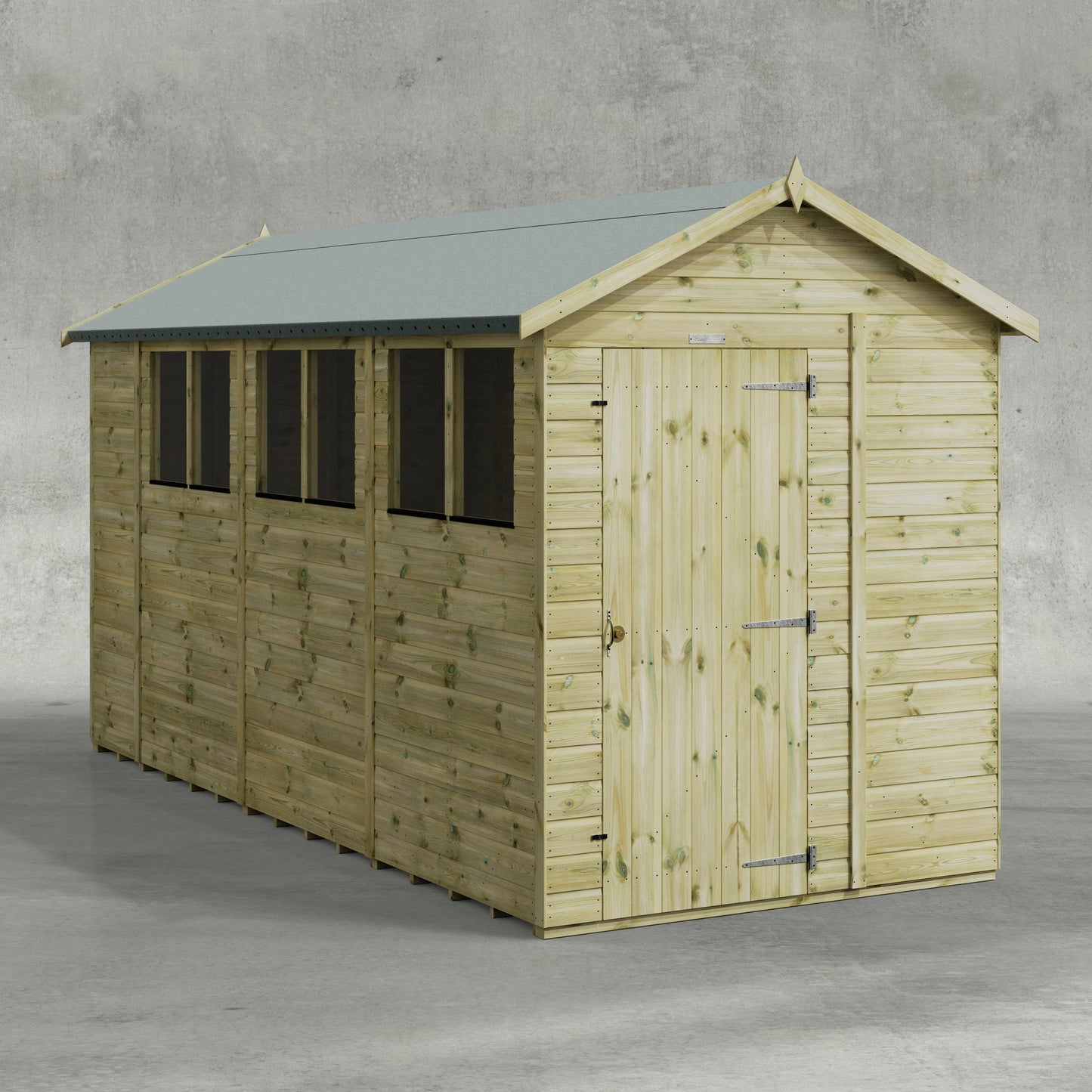 Premium Gartenhaus mit Satteldach