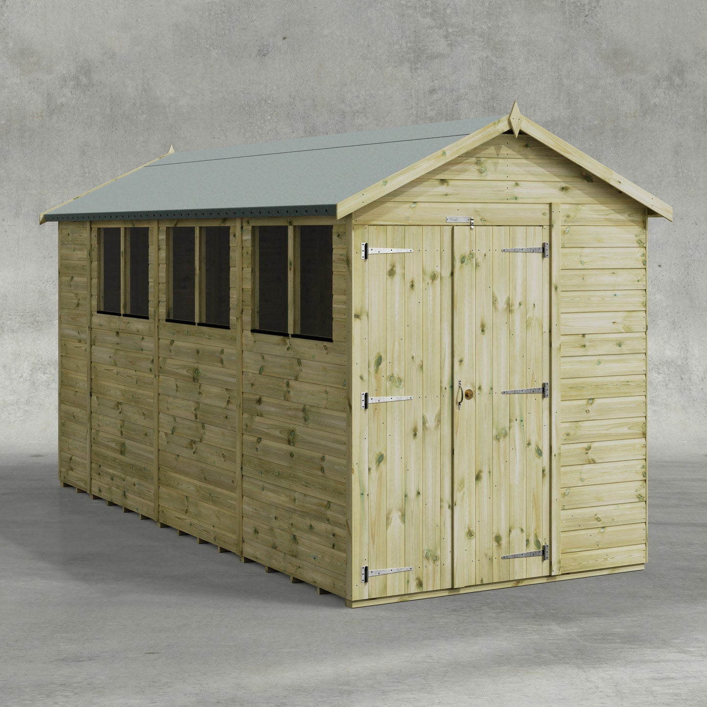 Premium Gartenhaus mit Satteldach