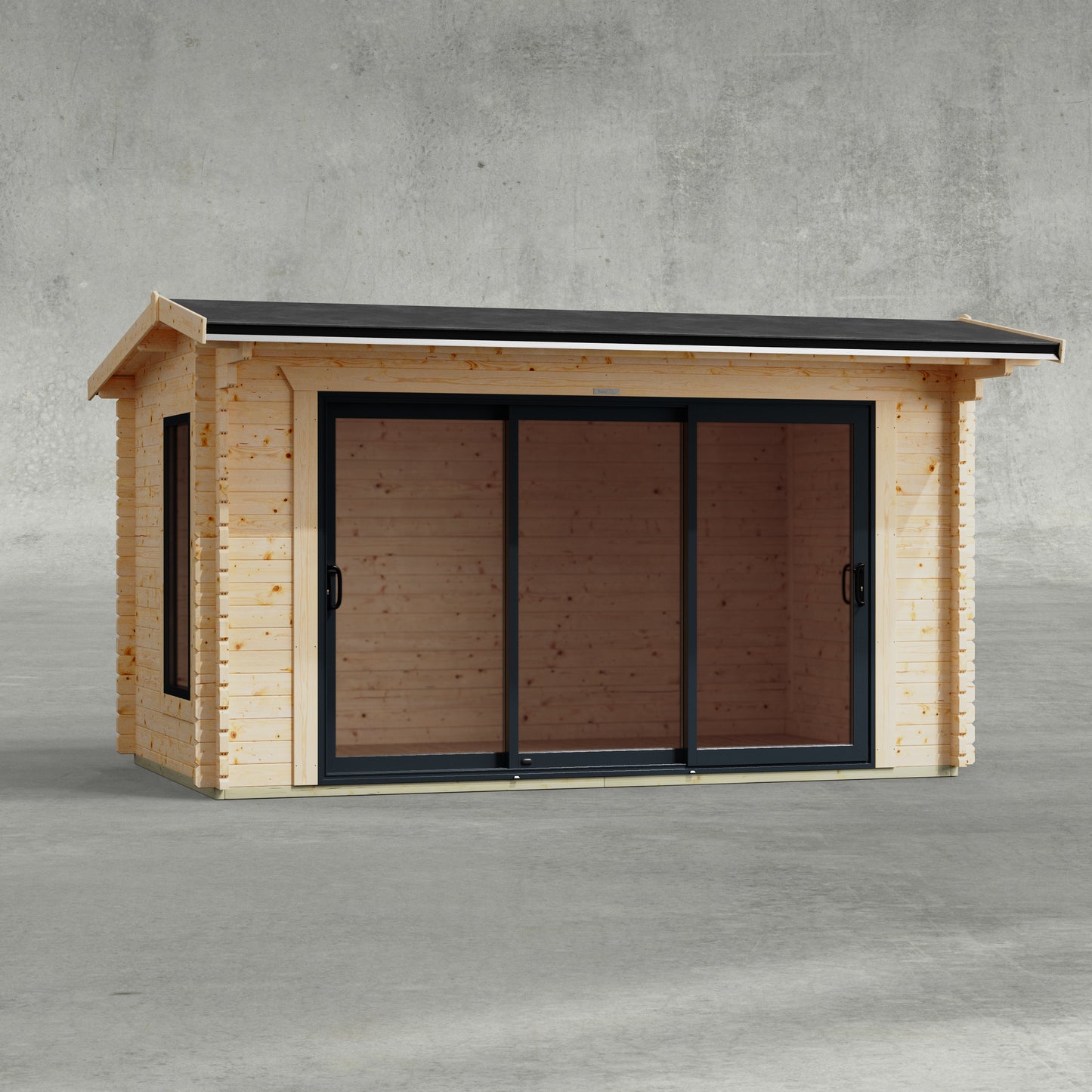 Apex Aluminium Log Cabin