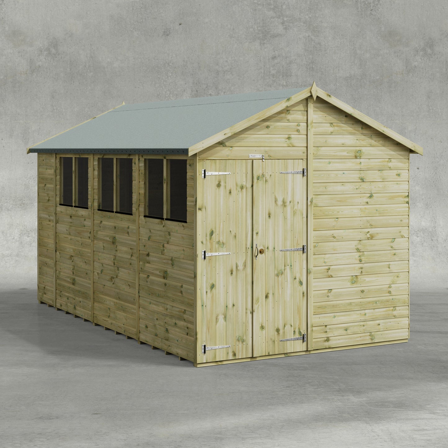 Premium Gartenhaus mit Satteldach