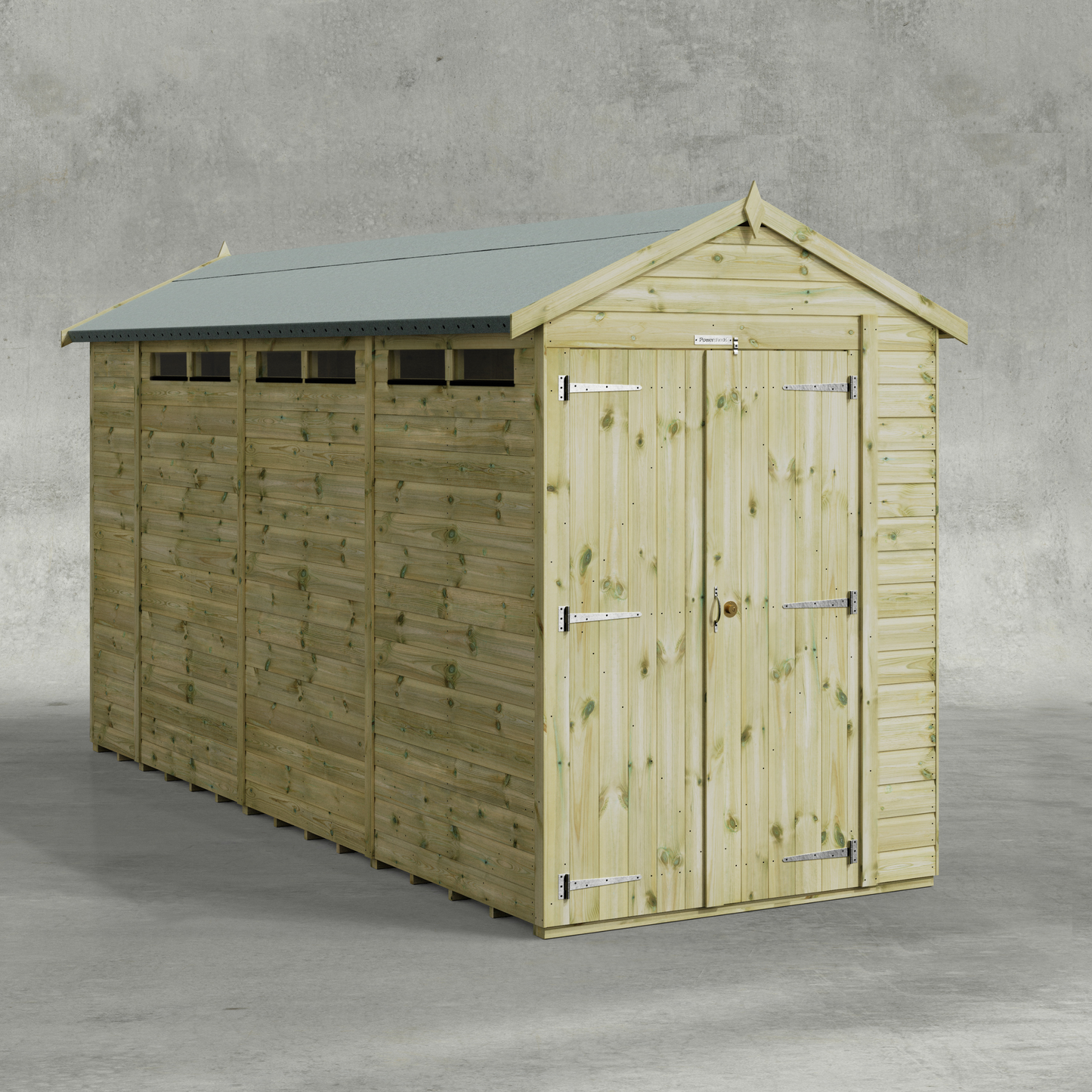 Premium Apex Security Shed