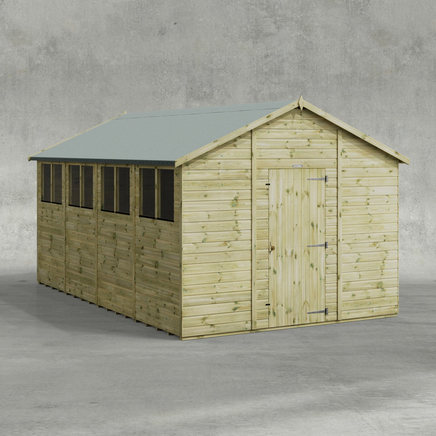 Premium Gartenhaus mit Satteldach