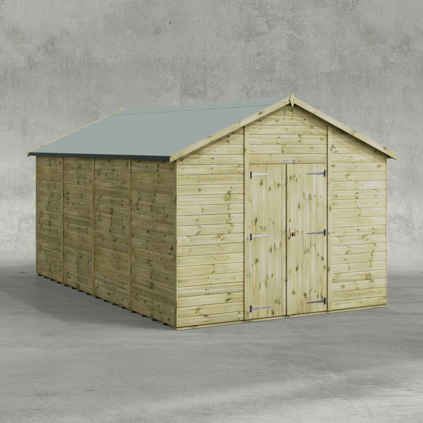 Premium Gartenhaus mit Satteldach