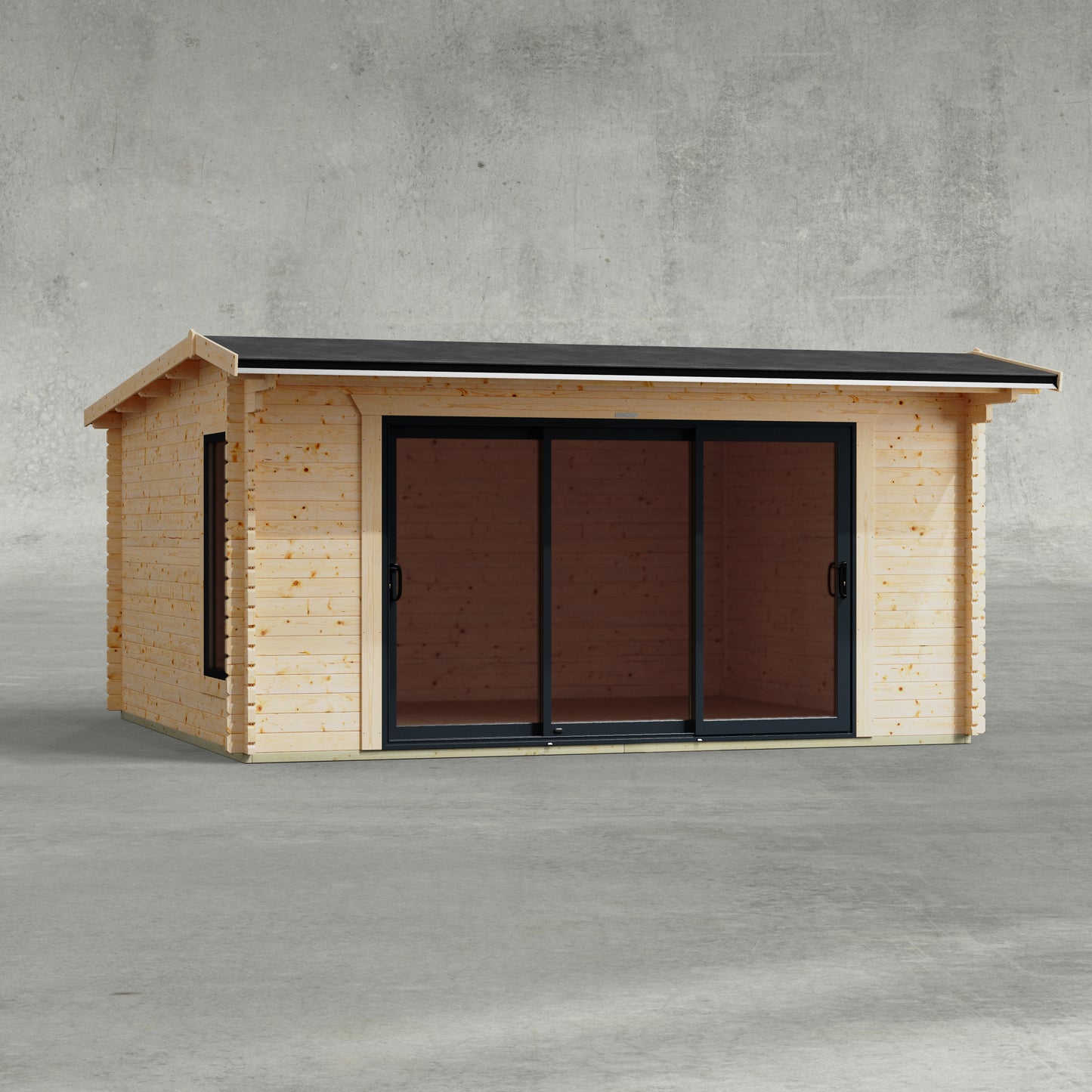 Apex Aluminium Log Cabin