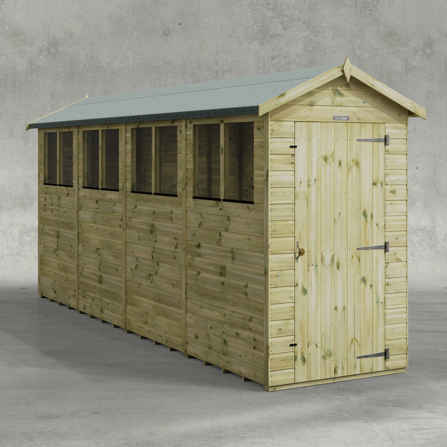 Premium Gartenhaus mit Satteldach