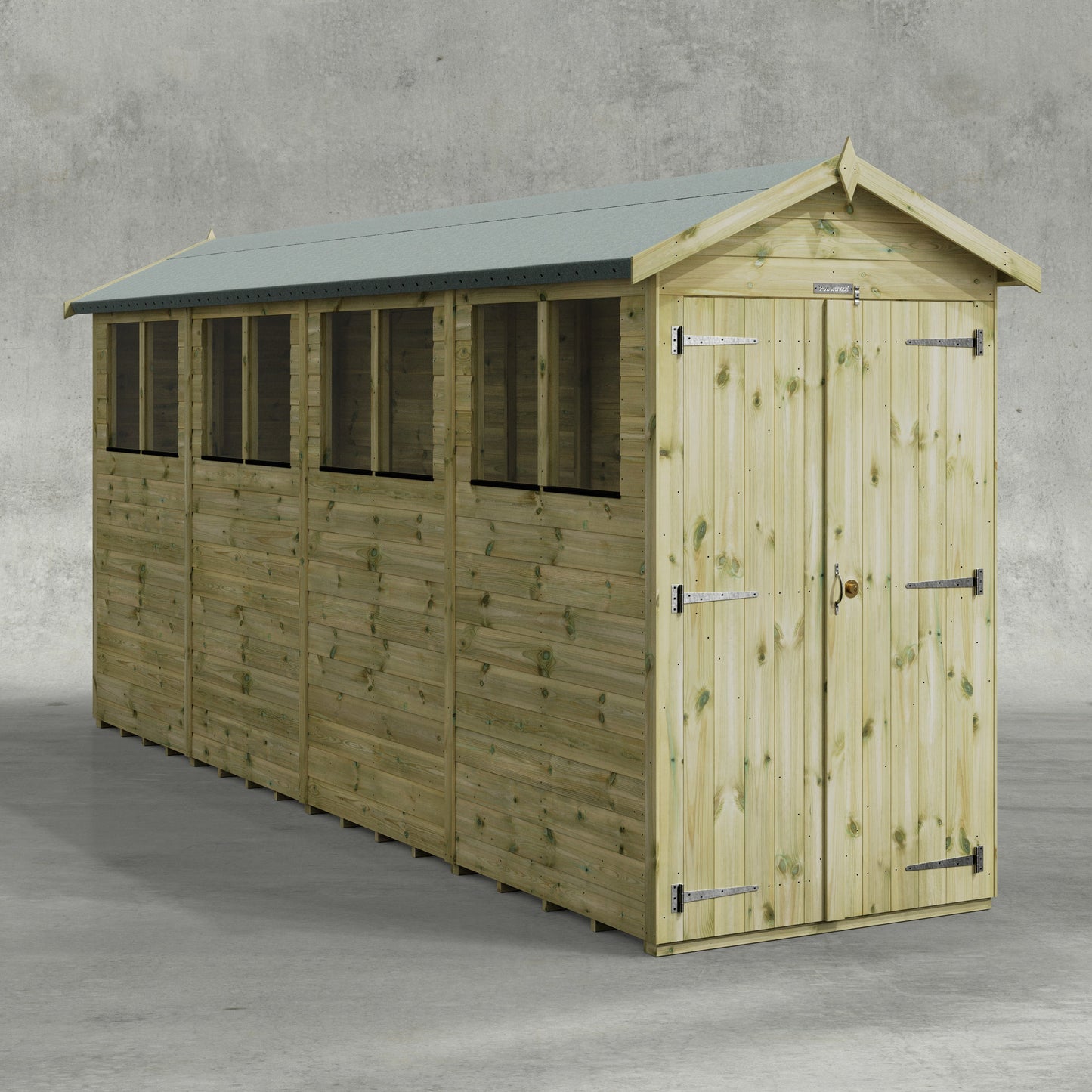 Premium Gartenhaus mit Satteldach