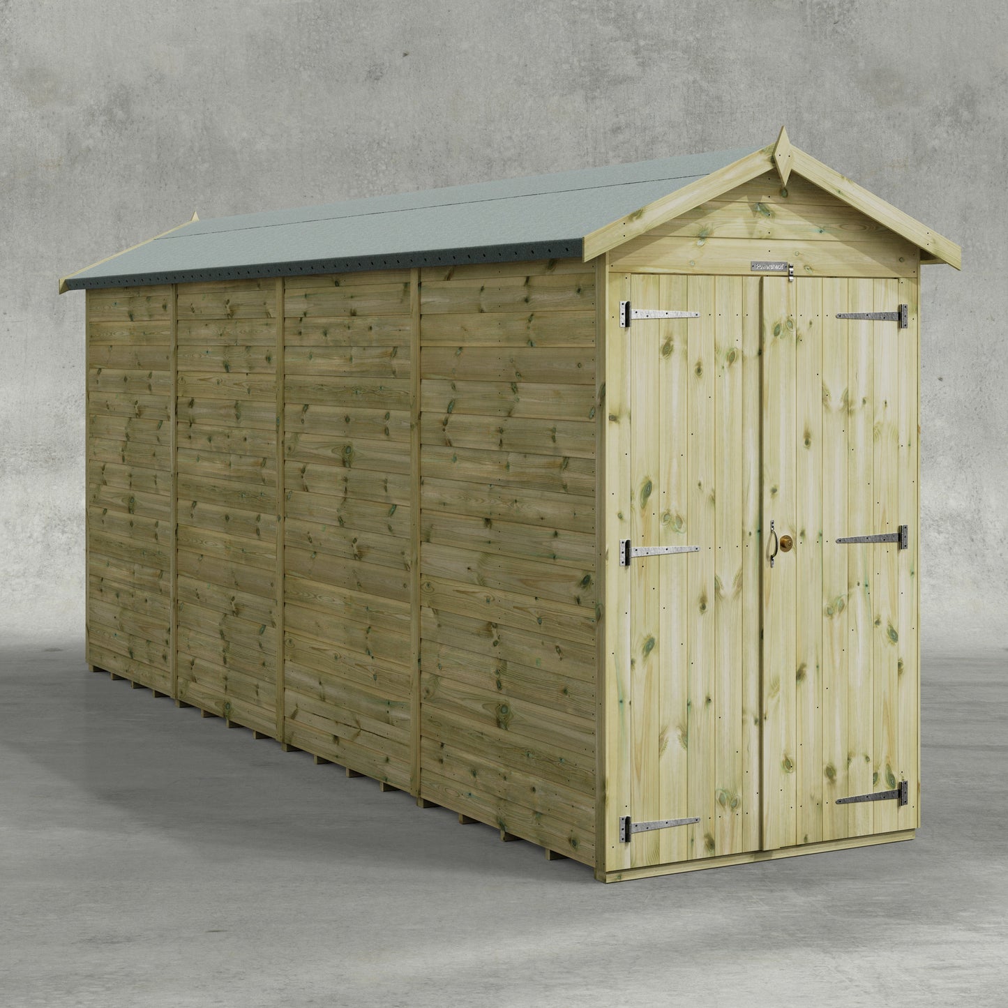 Premium Gartenhaus mit Satteldach