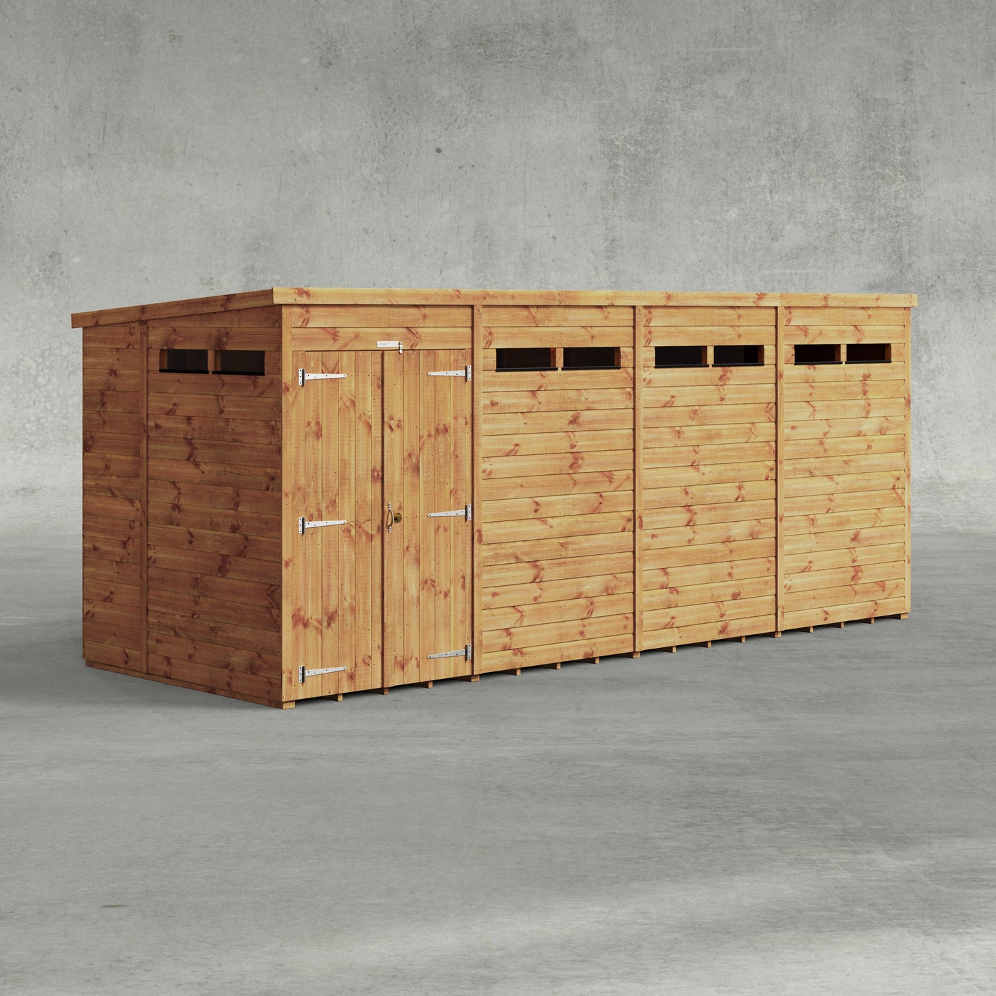 Pent Security Shed