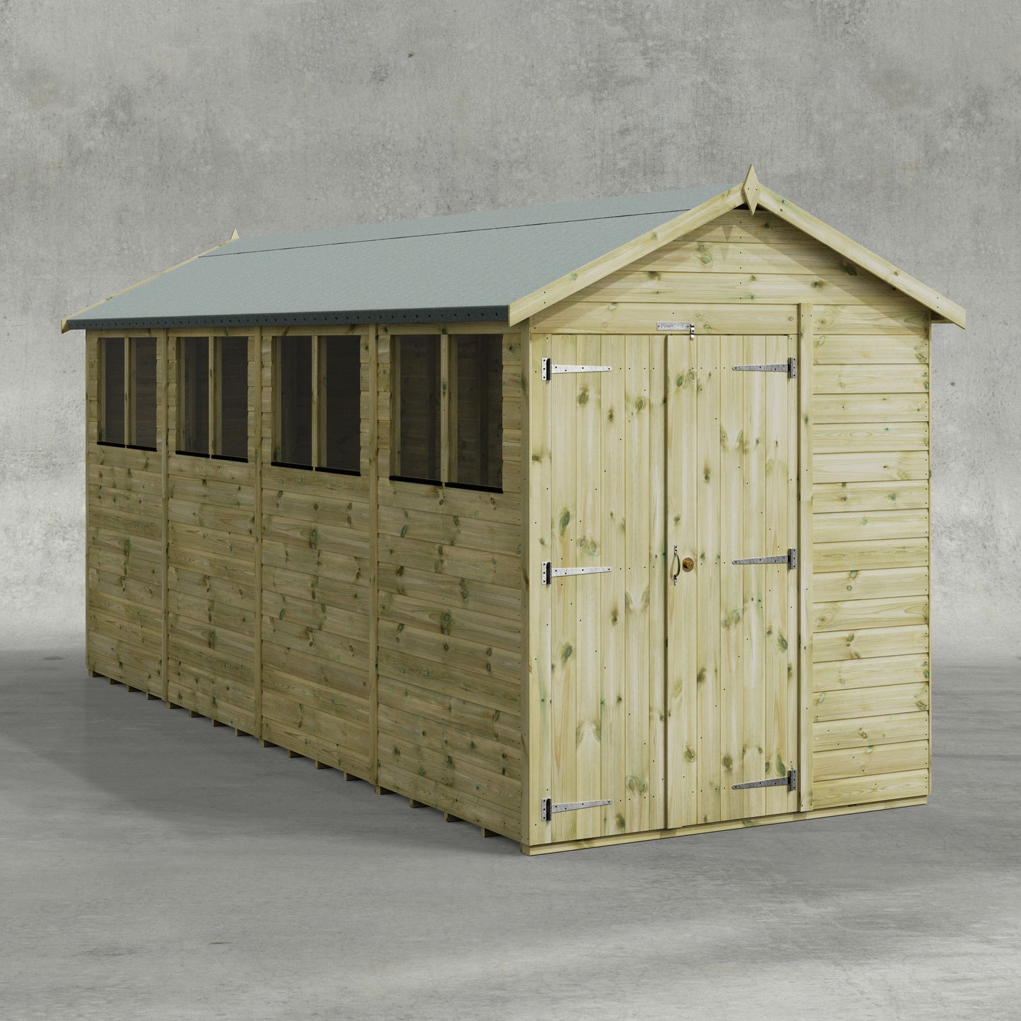 Premium Gartenhaus mit Satteldach