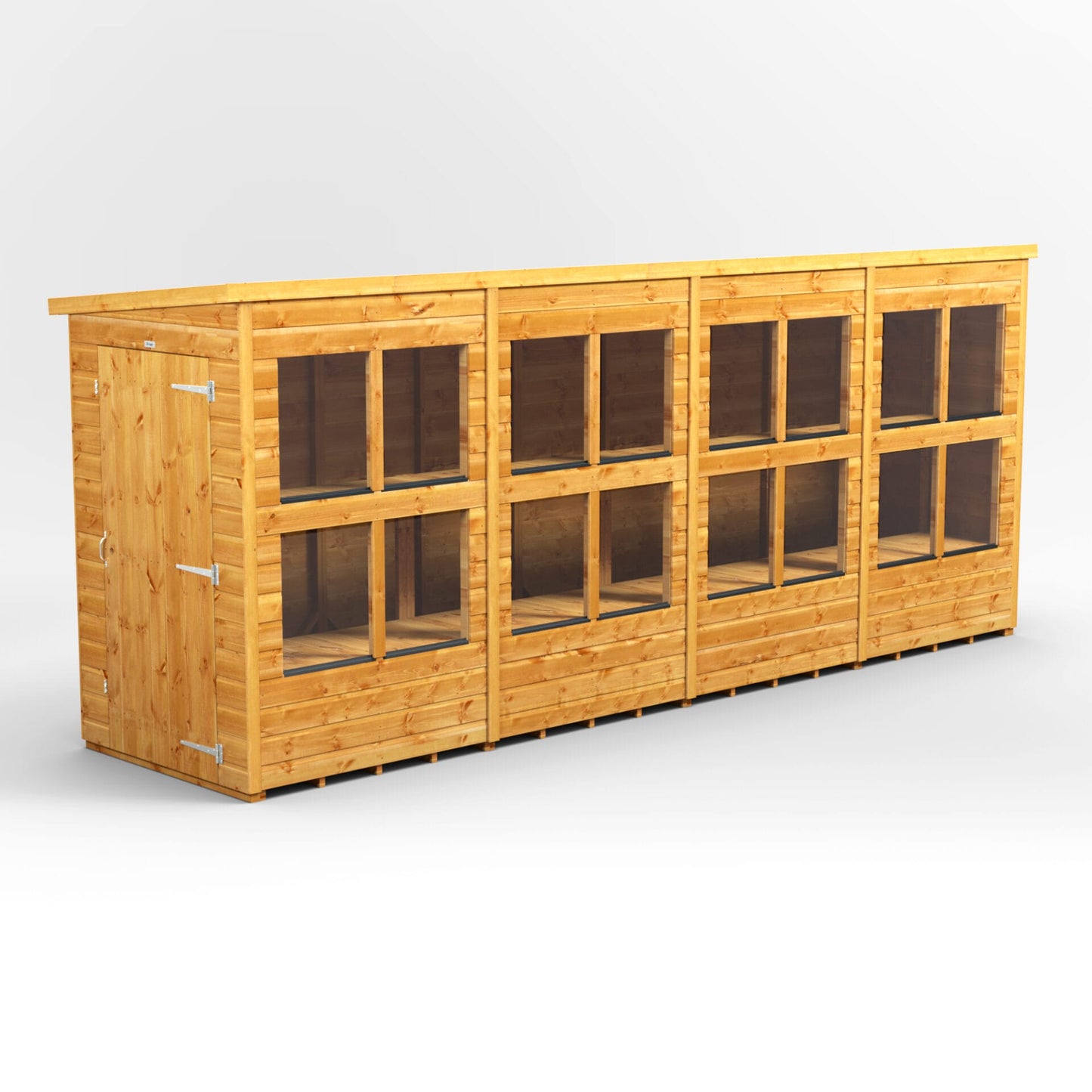 Holz-Gewächshaus mit Pultdach