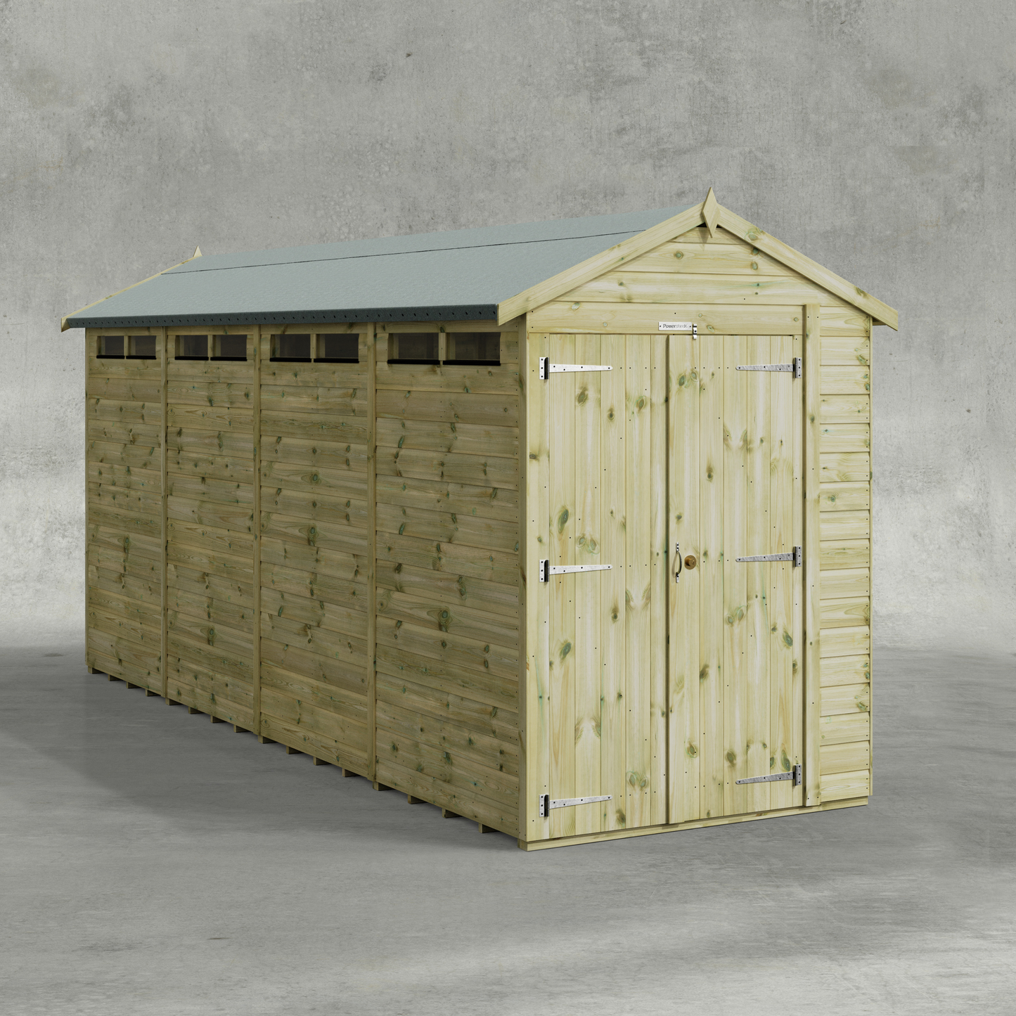 Premium Apex Security Shed